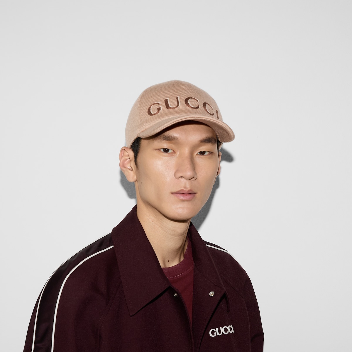 Embroidered wool baseball hat - 3