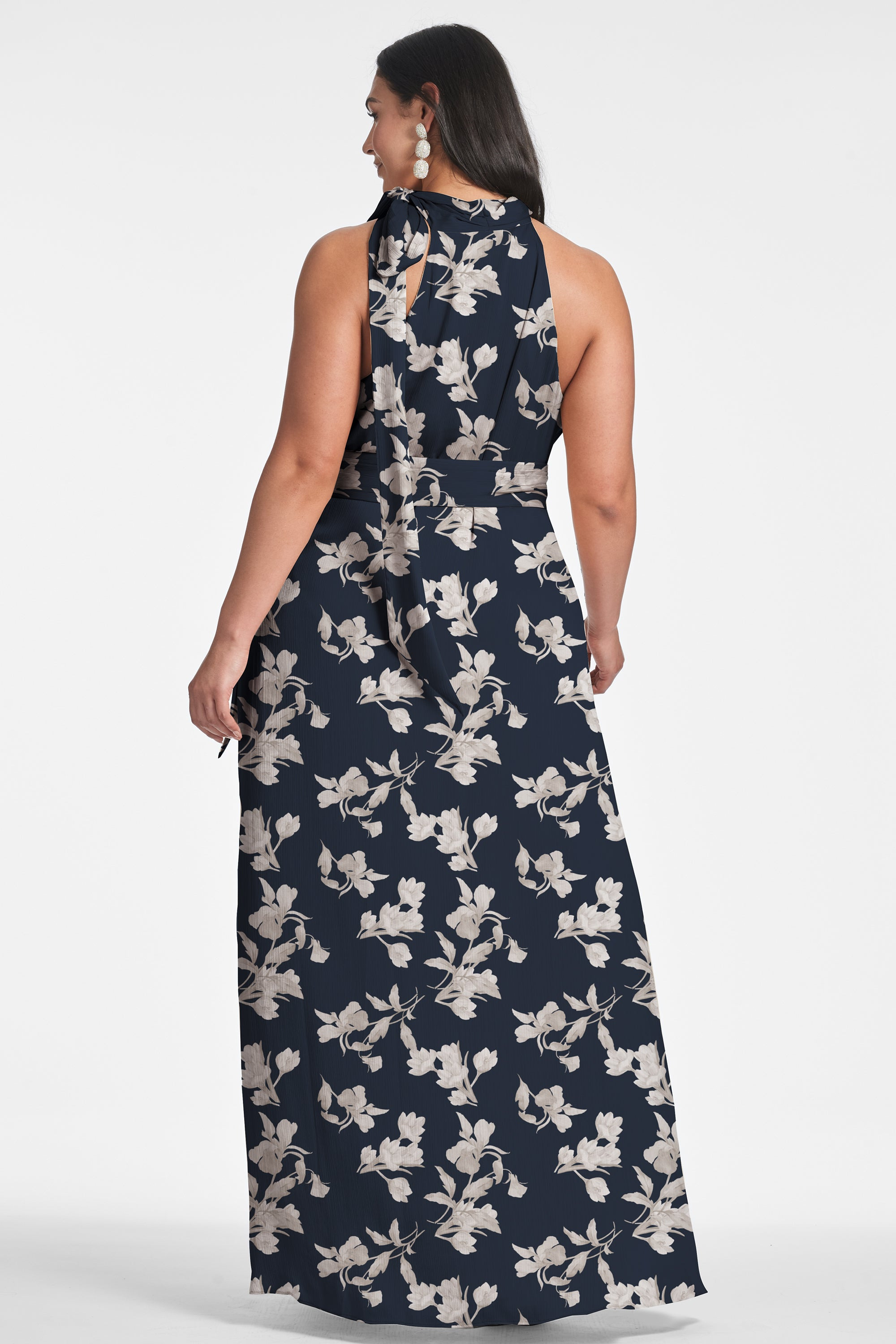 Kayla Gown - Navy Venetia Petal - 6