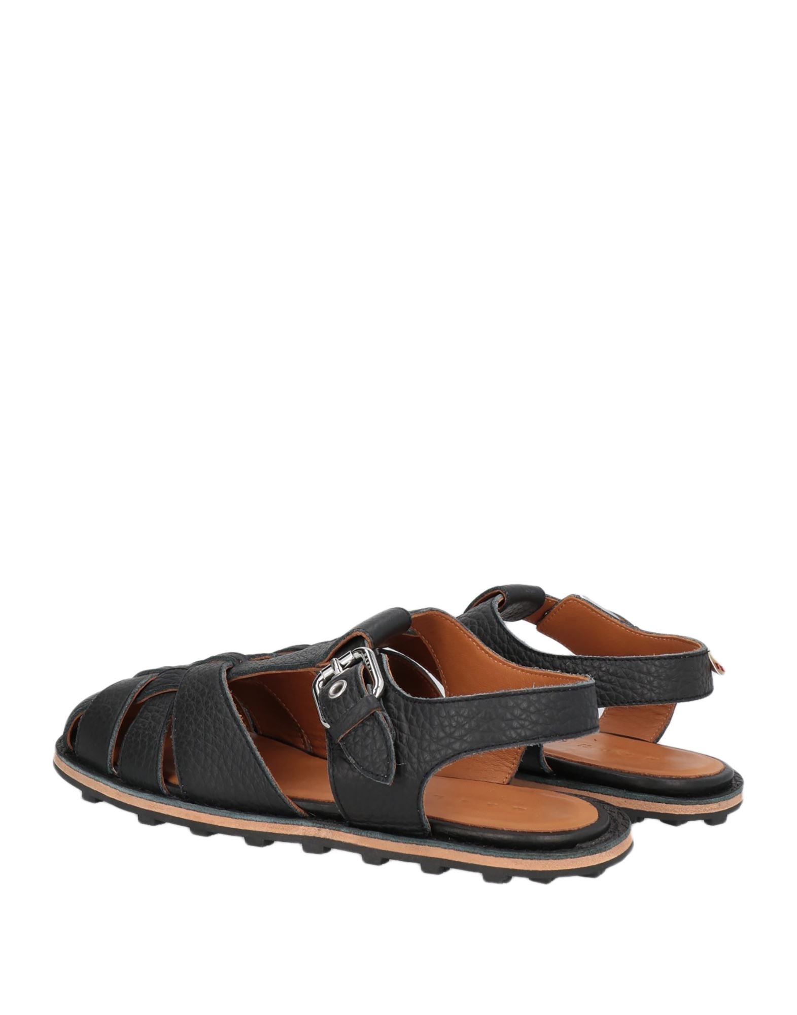 Black Men's Sandals - 3