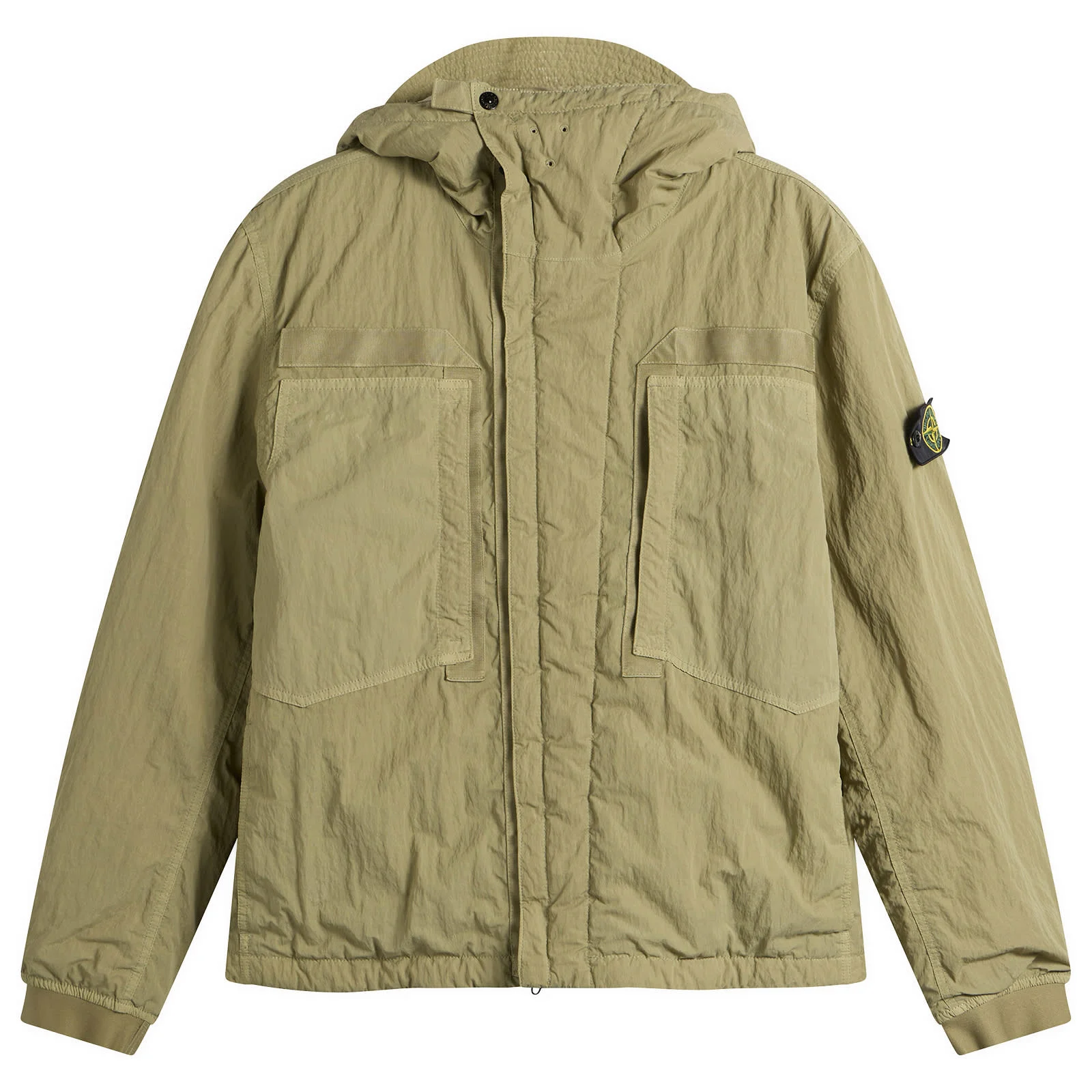 Stone Island Warp Rib Nylon-TC Hooded Jacket - 1