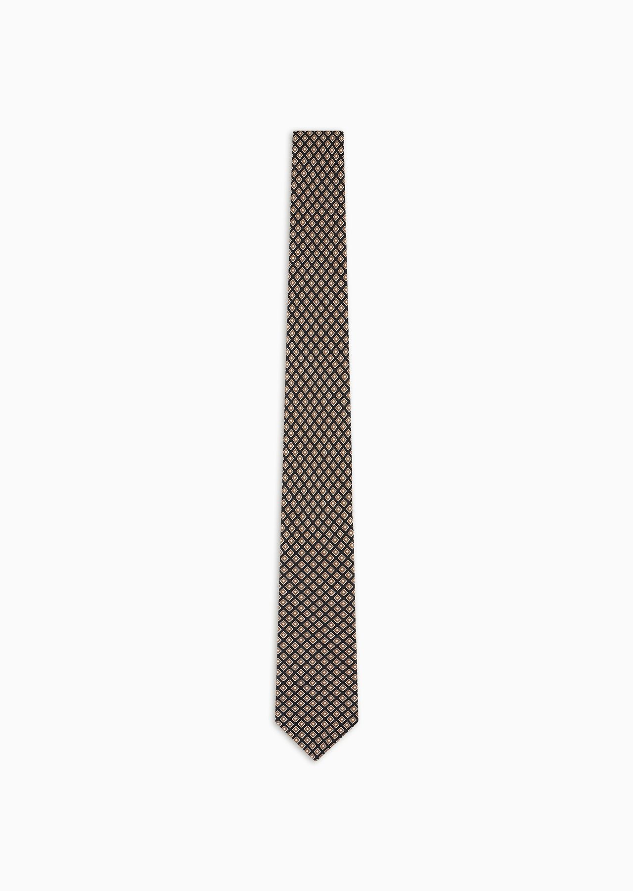 ASV printed silk tie - 1