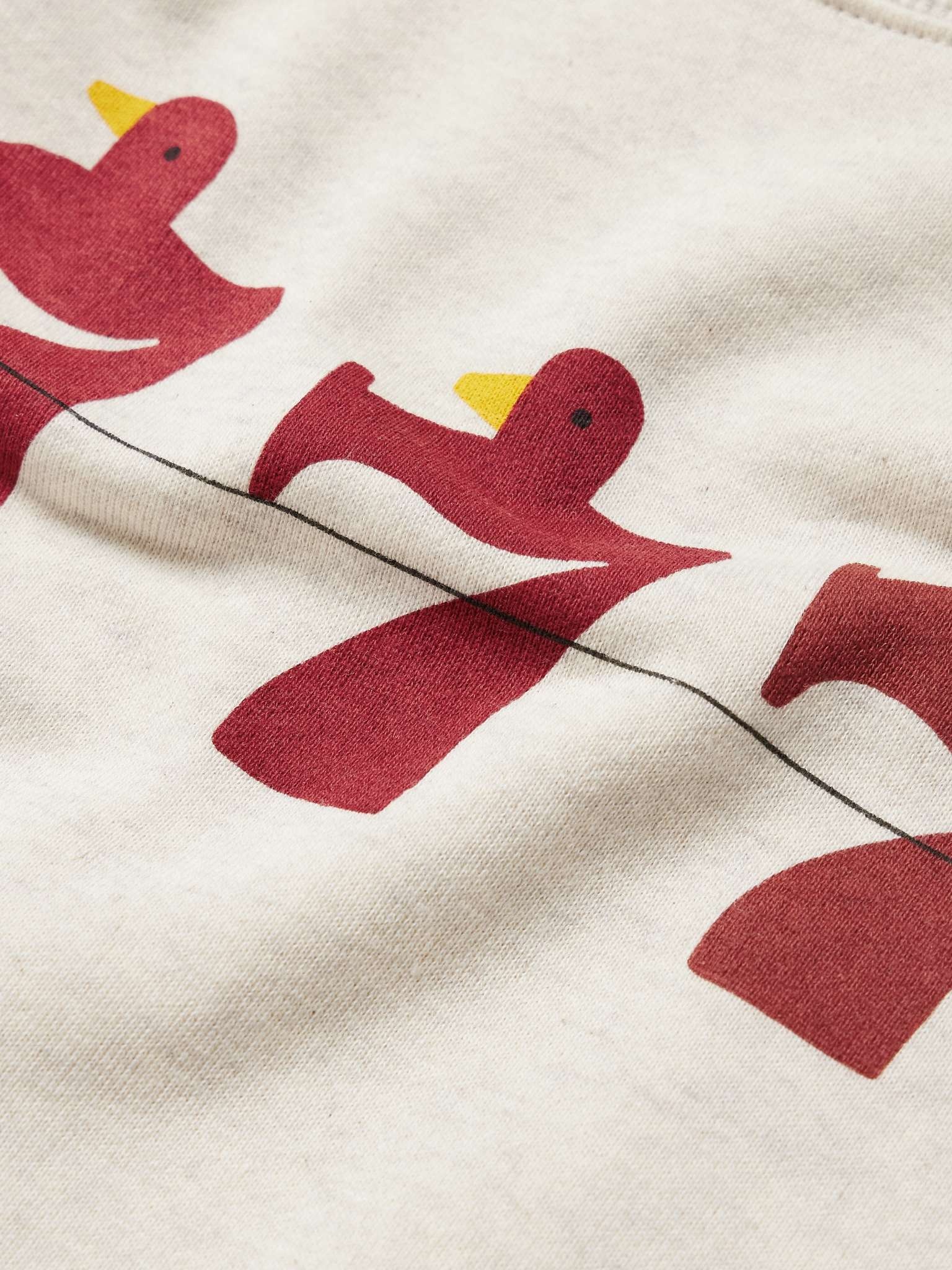 Lucky Battery Bird Printed Cotton-Jersey Sweatshirt - 5