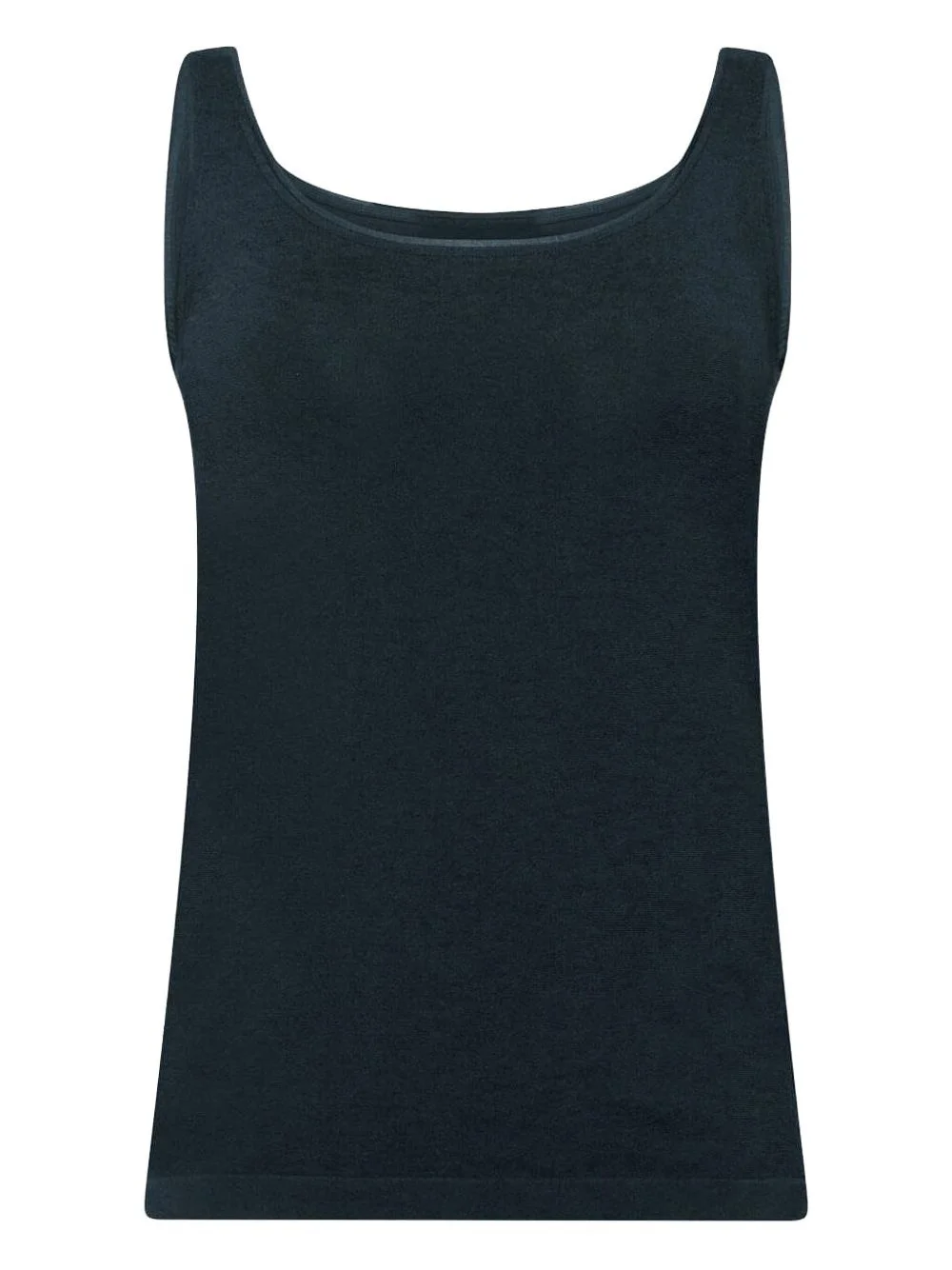 scoop-neck sleeveless top - 1