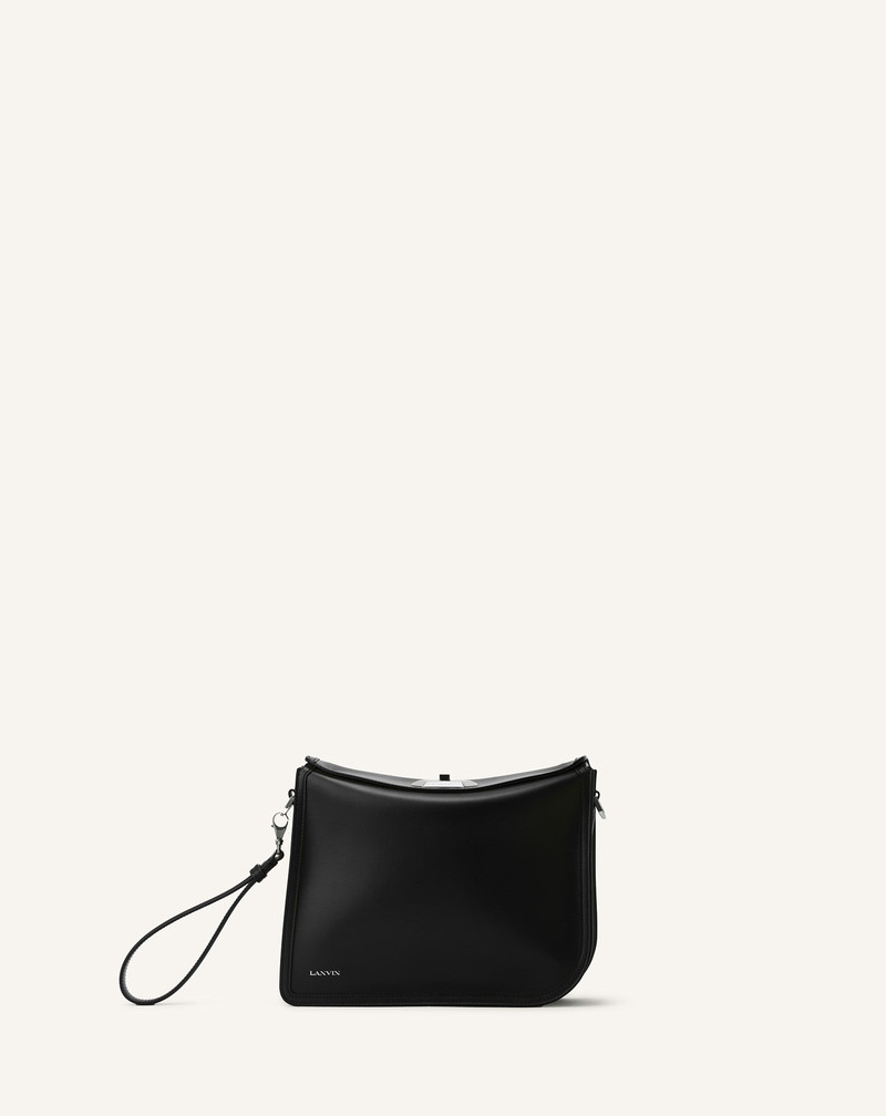 COMPAGNON ASYMMETRICAL LEATHER CLUTCH BAG 1