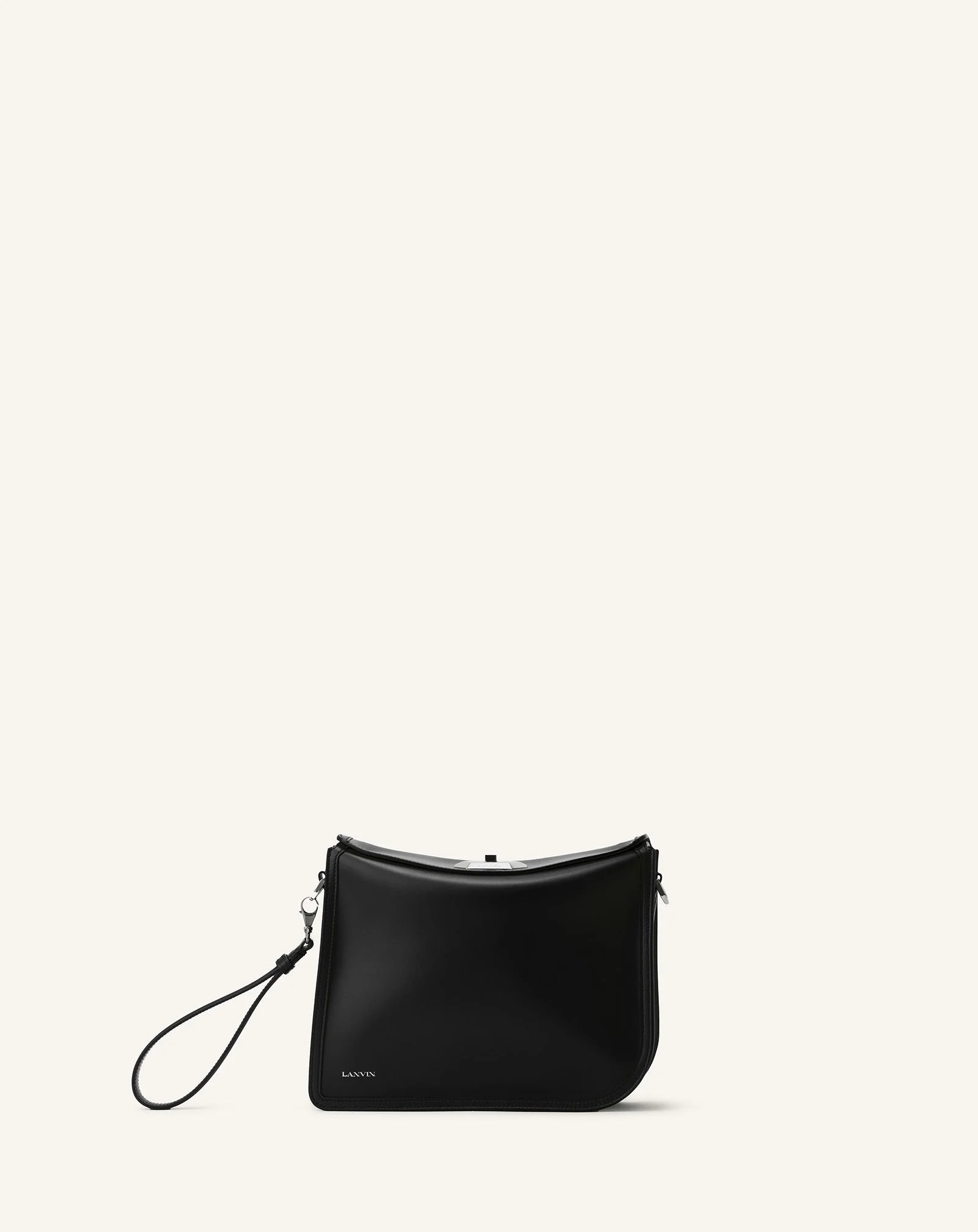 COMPAGNON ASYMMETRICAL LEATHER CLUTCH BAG - 1