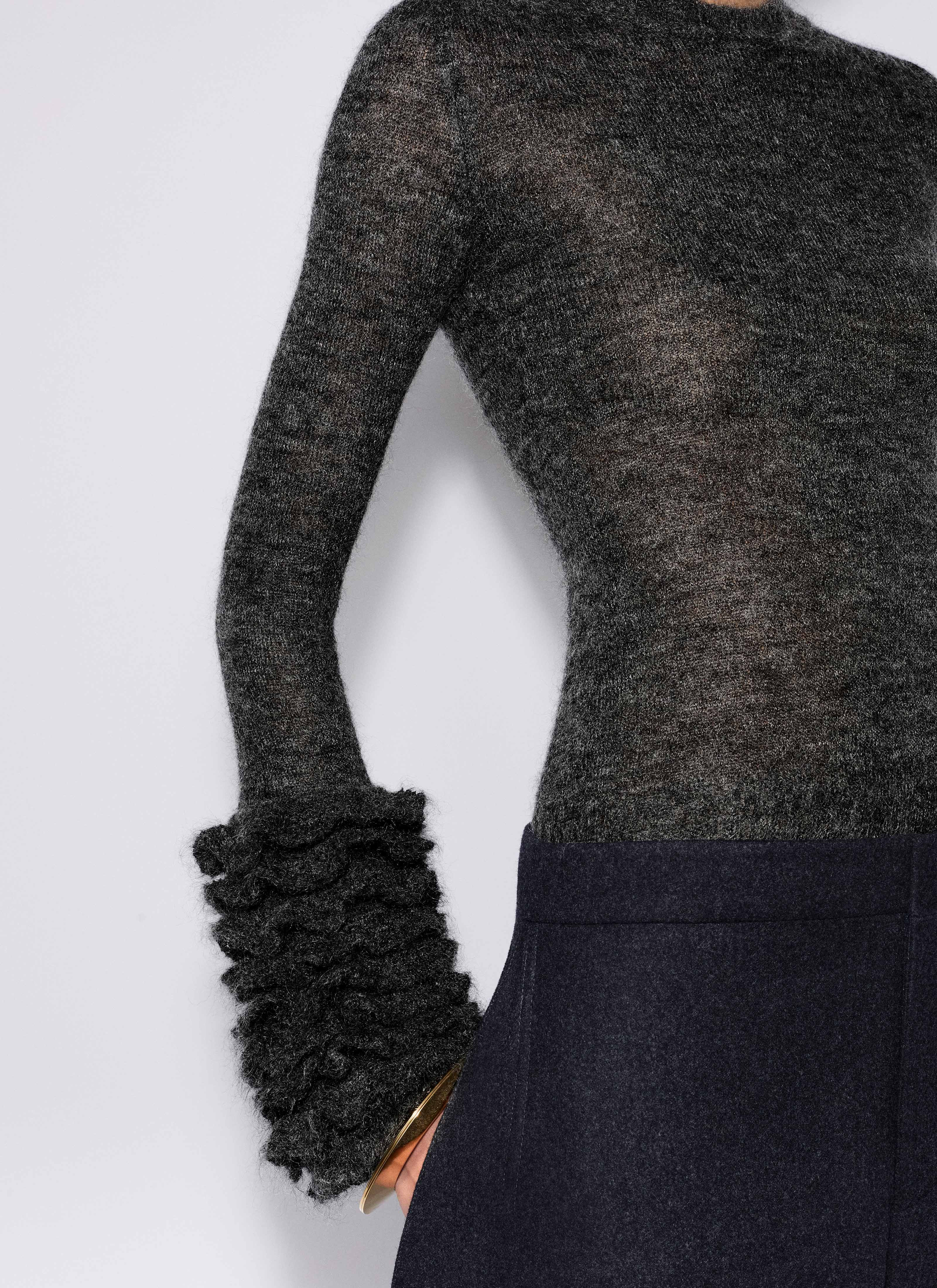 FRILLS MOHAIR KNIT JUMPER - 6