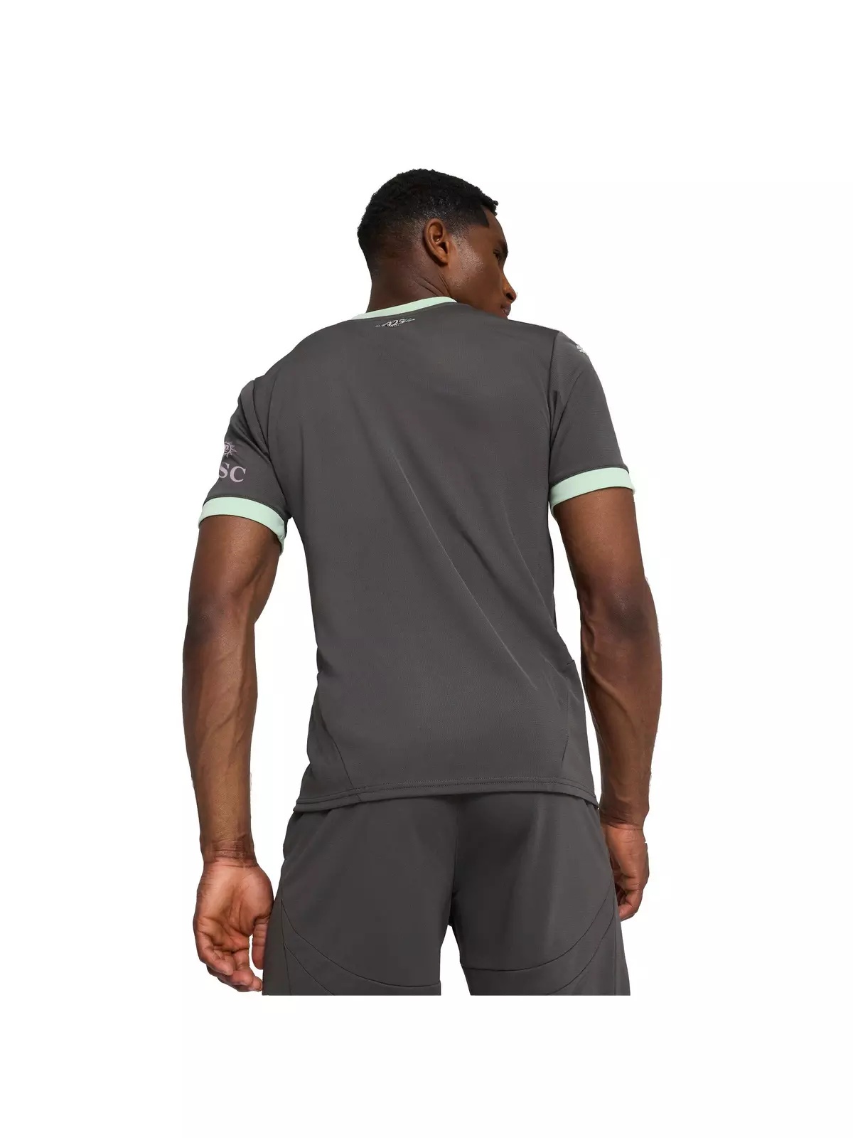 PUMA Men's AC Milan 24/25 Replica Third Soccer Jersey -Grey/Mint - 2