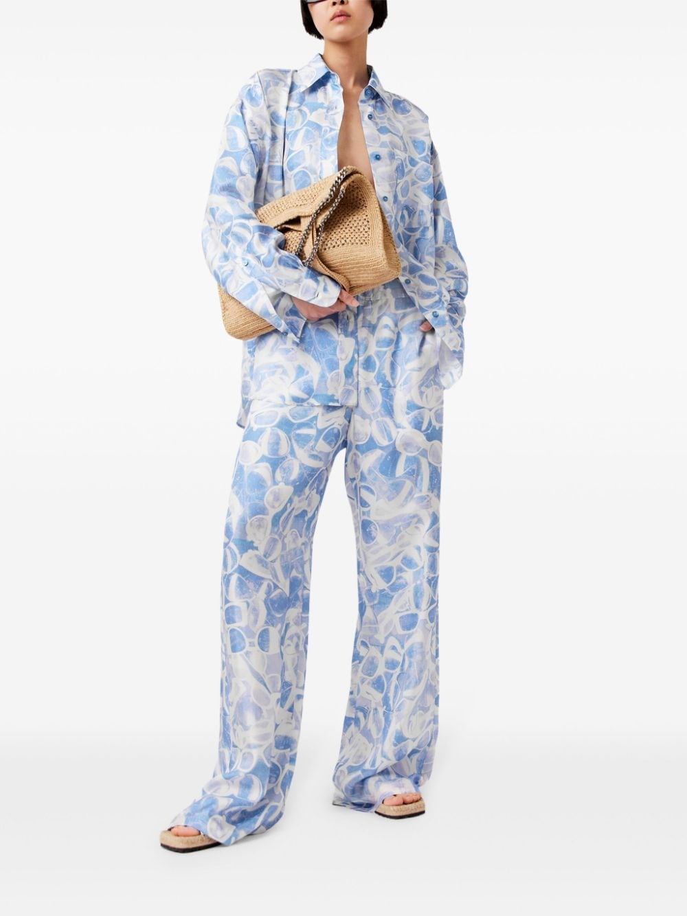 sunglasses print pajama trousers - 2