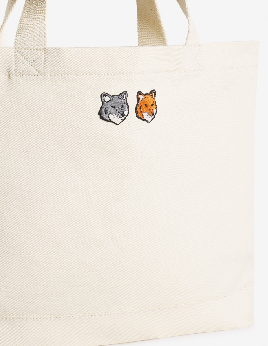 DOUBLE BOLD FOX HEAD PATCH TOTE BAG - 4