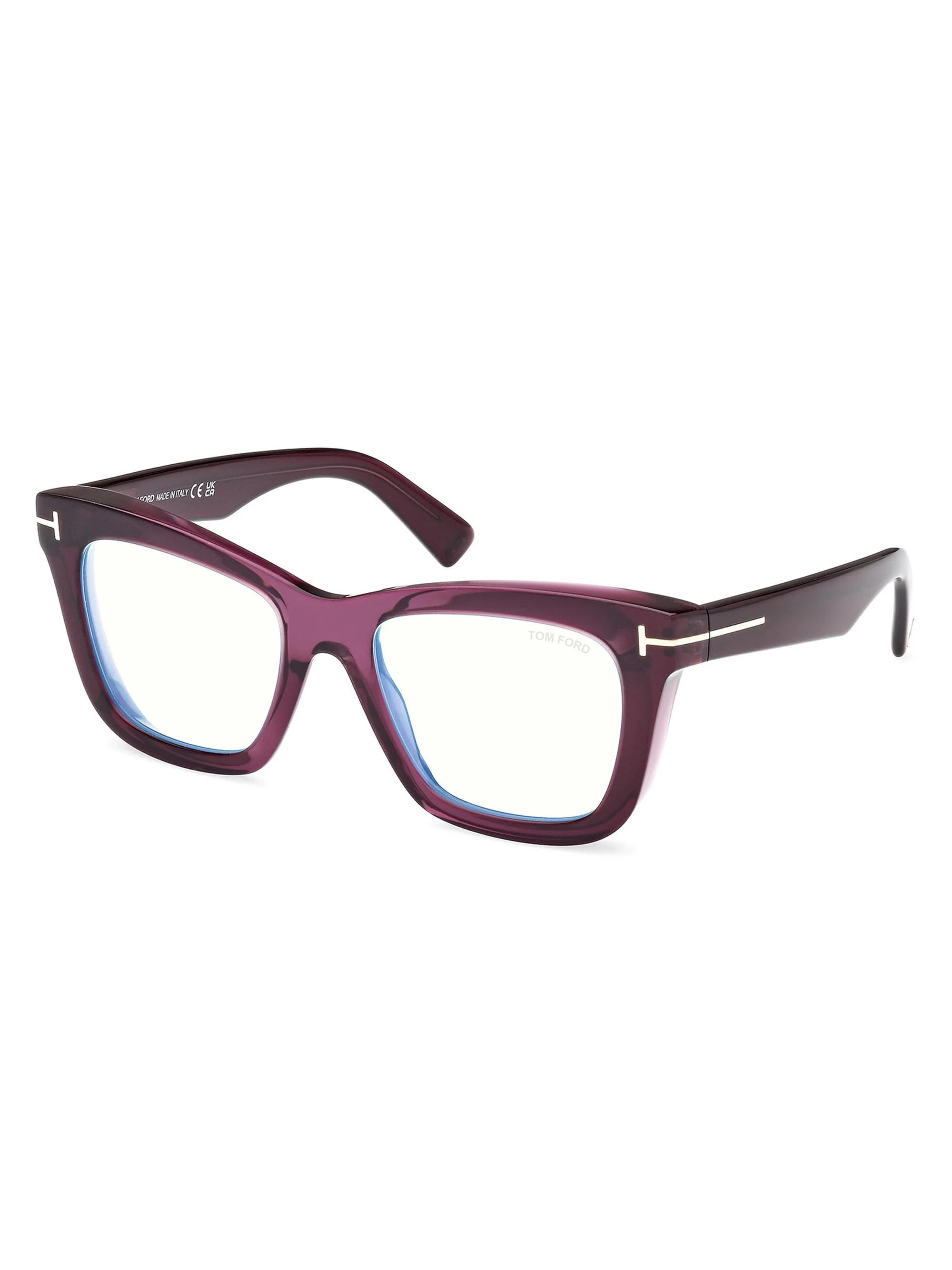 Women's Raven 52MM Blue Block Glasses - Dark Violet - 1