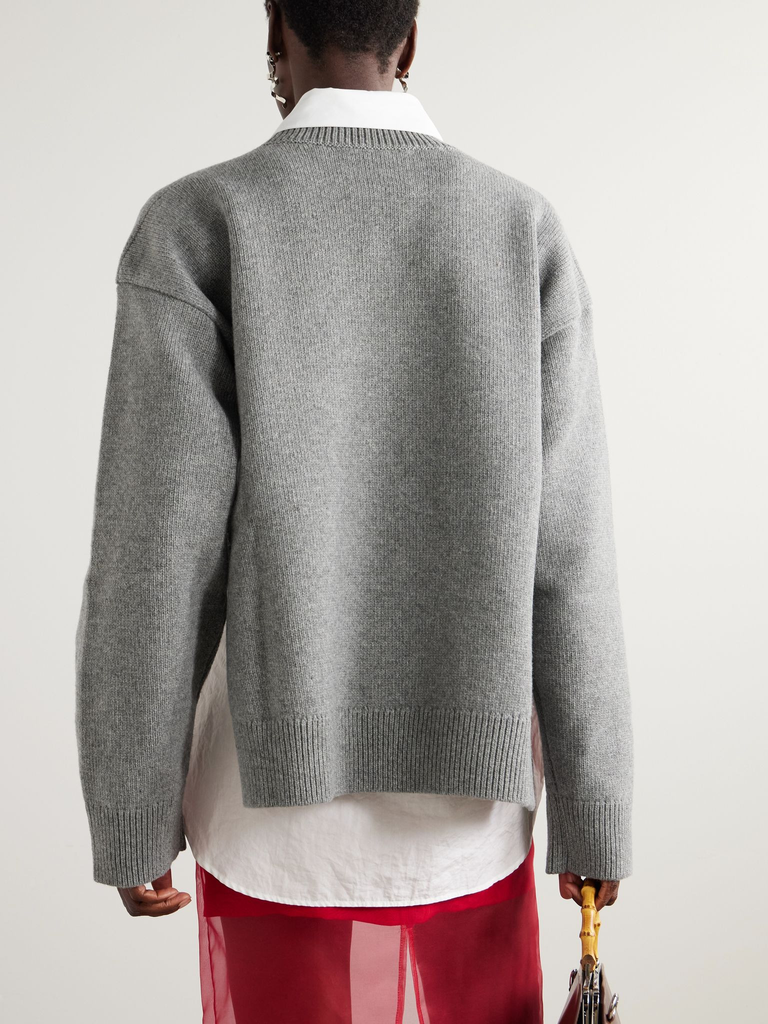 Wool-blend sweater Gray - 3