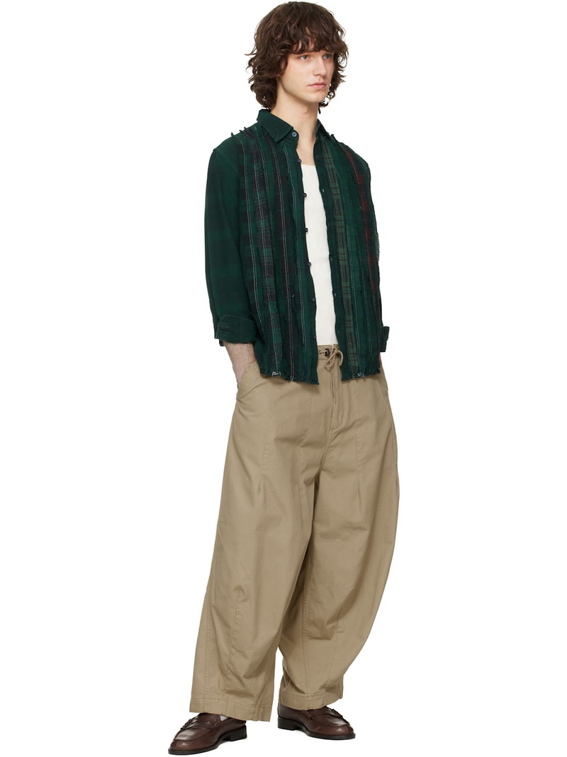 NEEDLES Khaki H.D. Military Trousers outlook