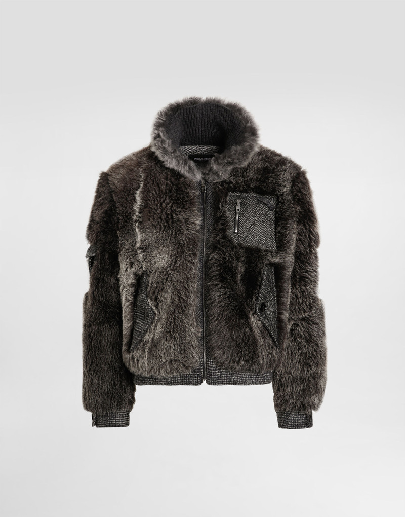 Single-breasted shearling coat 1