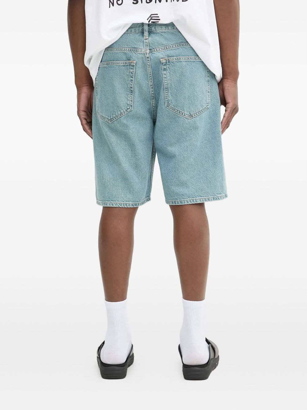 denim bermuda shorts - 4