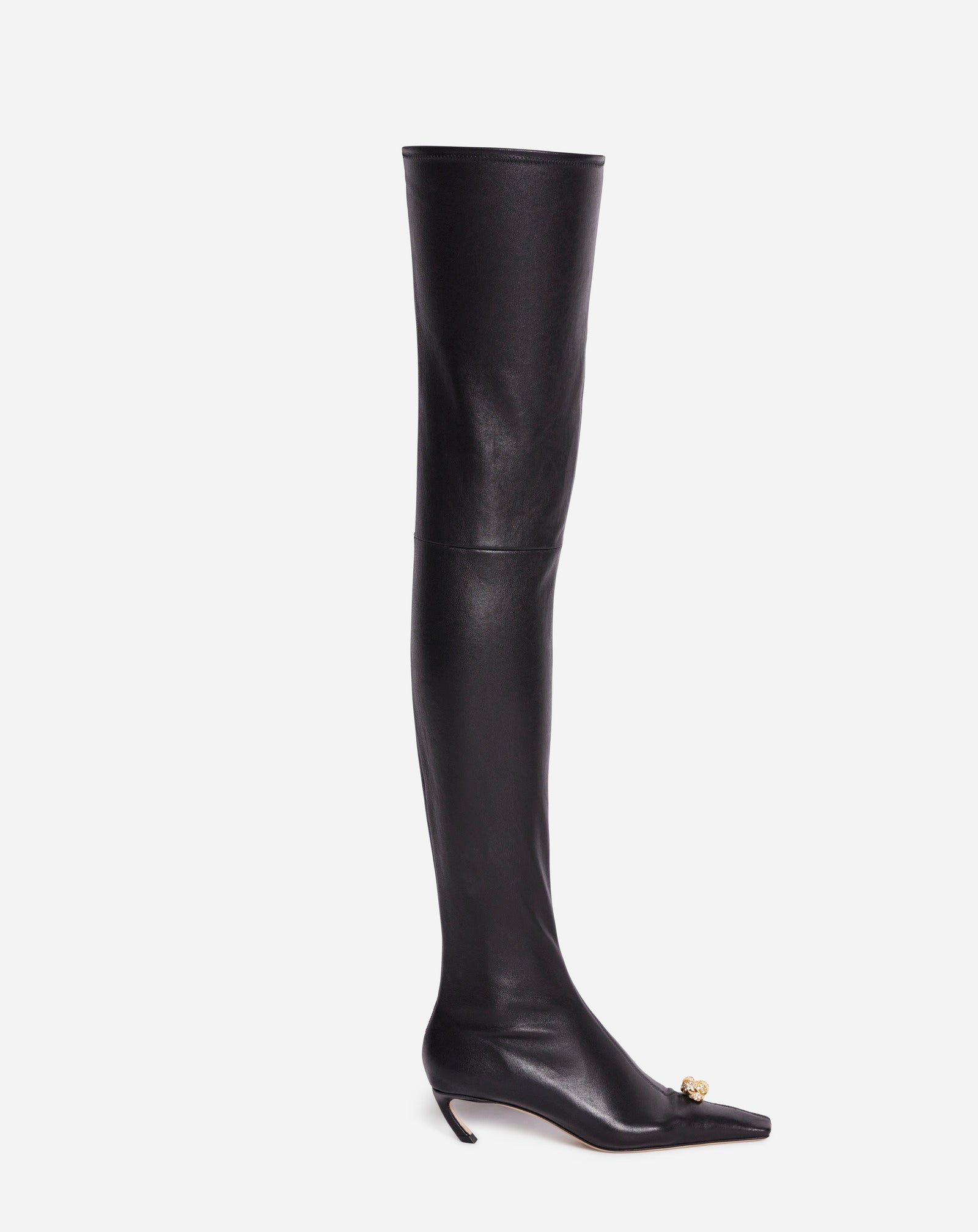 LEATHER SWING BOOTS WITH MELODIE JEWEL - 1