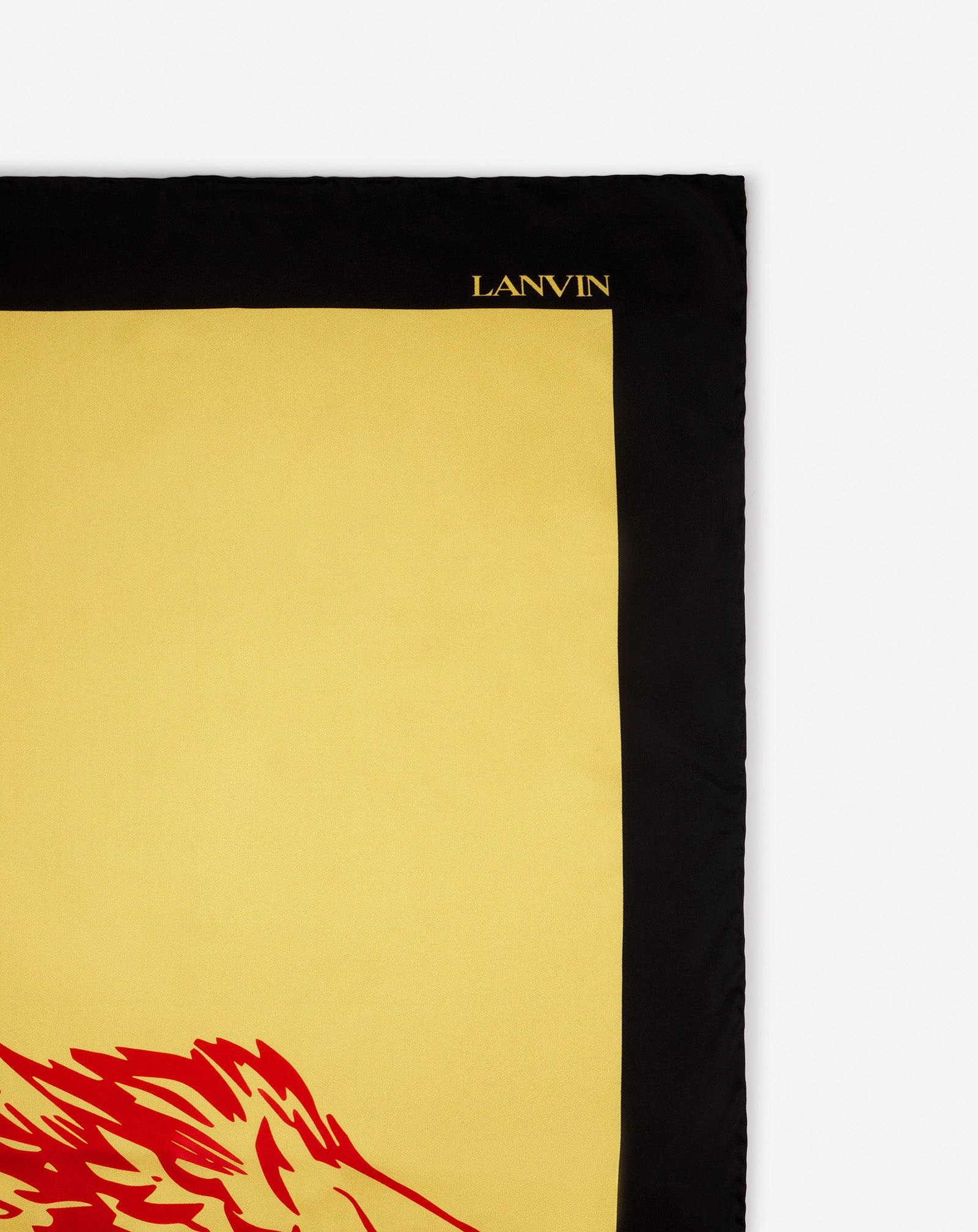 LANVIN X FUTURE PRINTED SILK EAGLE SCARF - 4