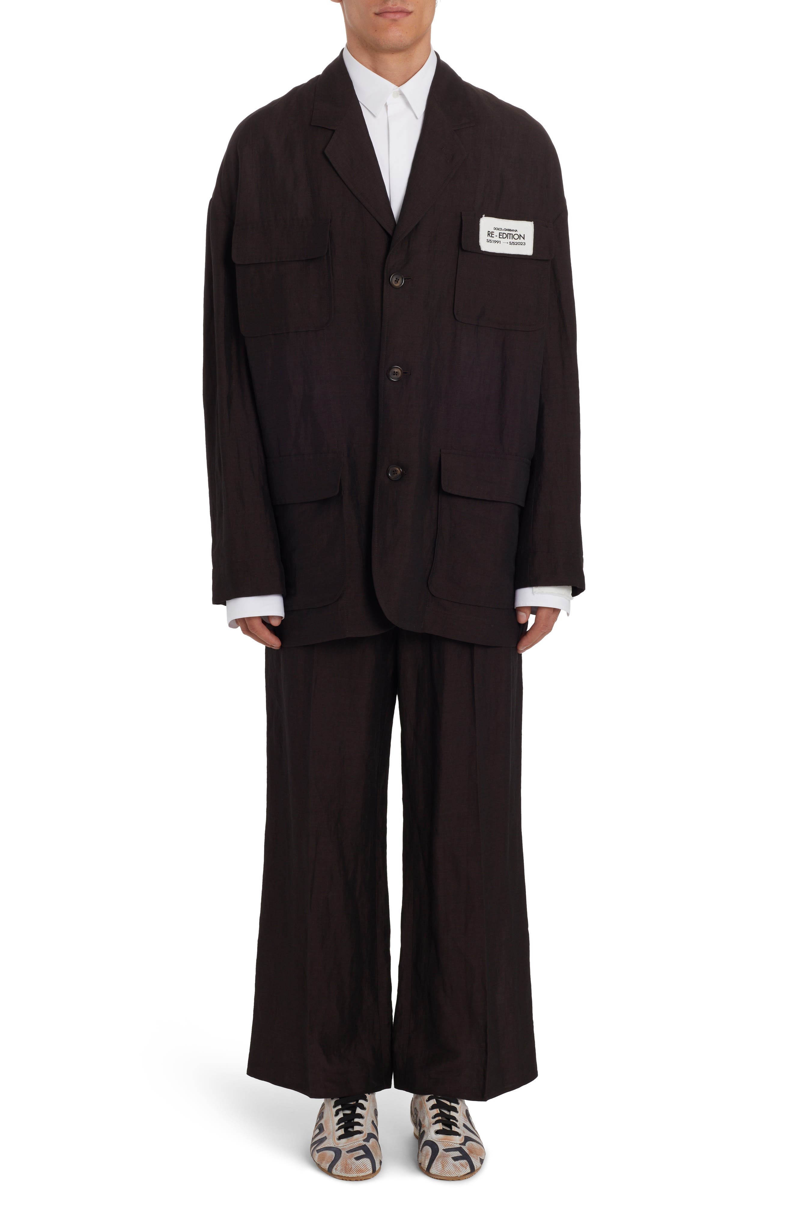 Cotton Poplin Tuxedo Shirt - 7