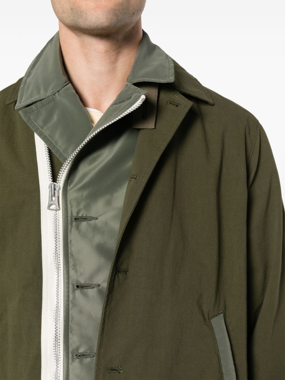 layered padded jacket - 5