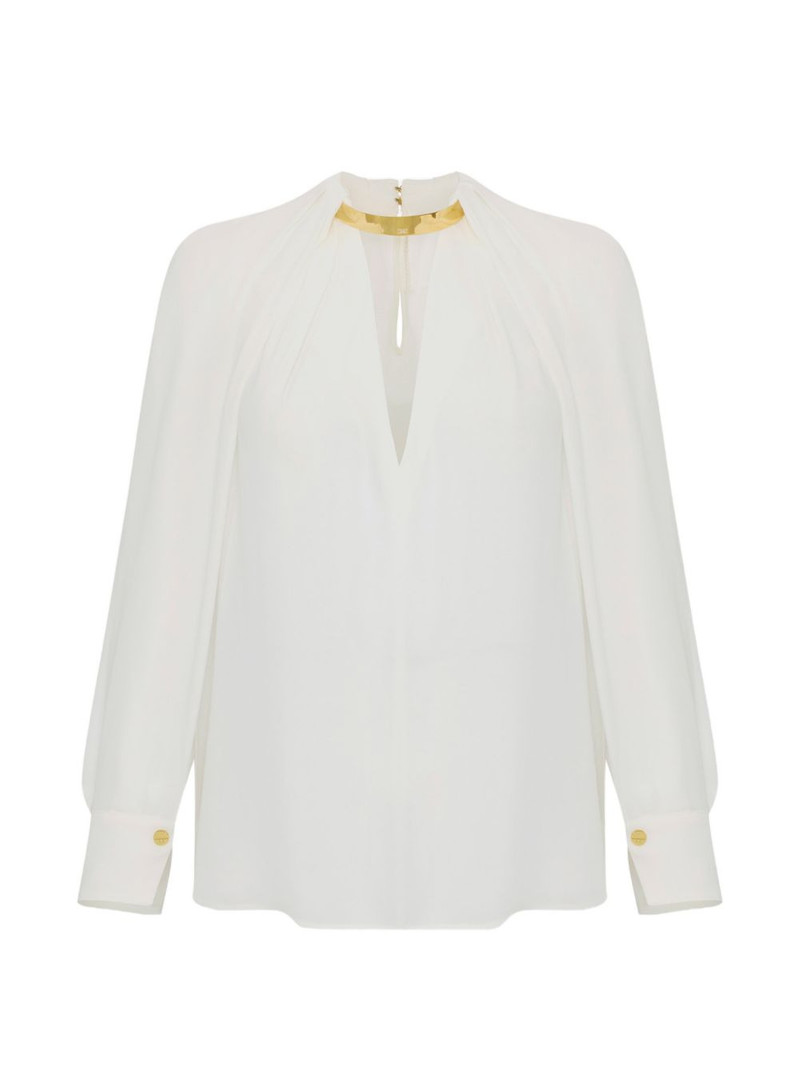 slim-fit blouse 1