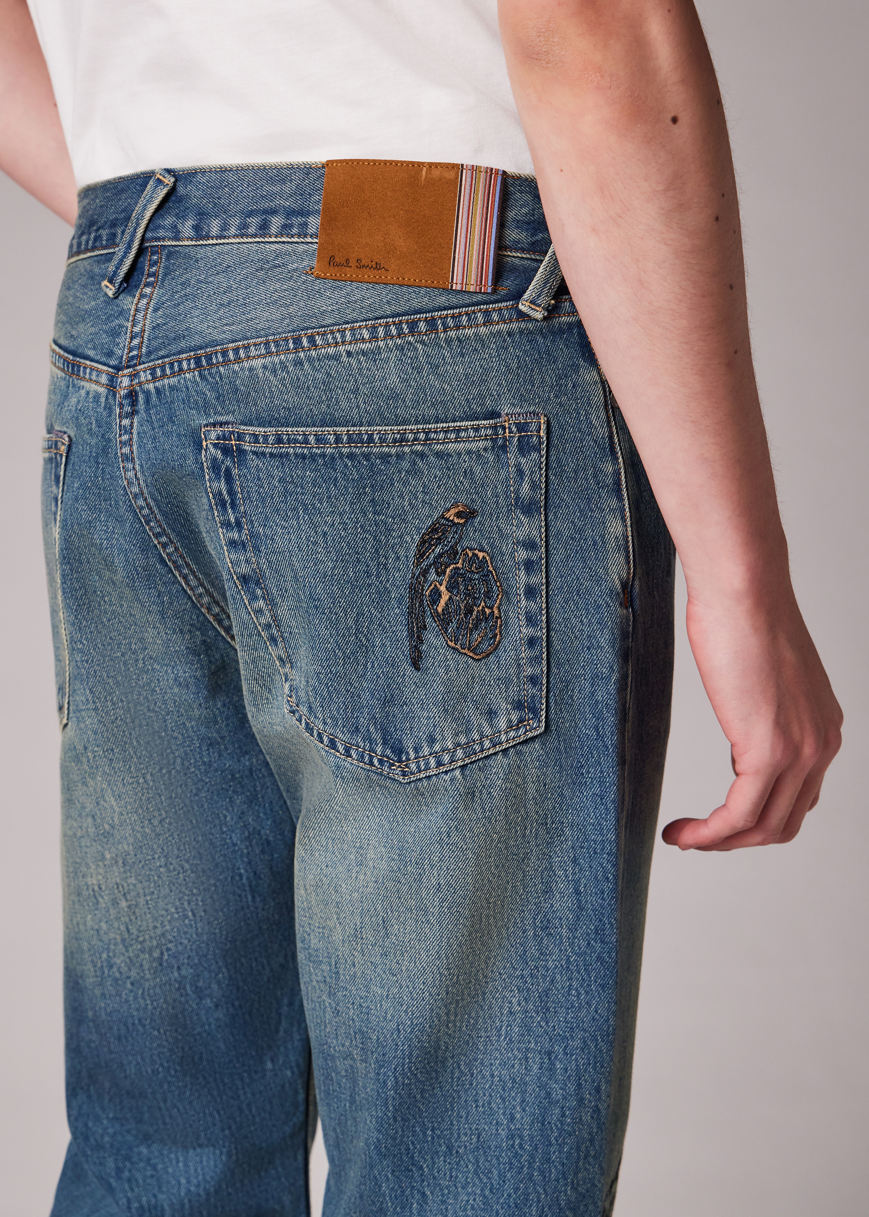 Straight-Fit 'Little Beasts' Embroidered Jeans - 8
