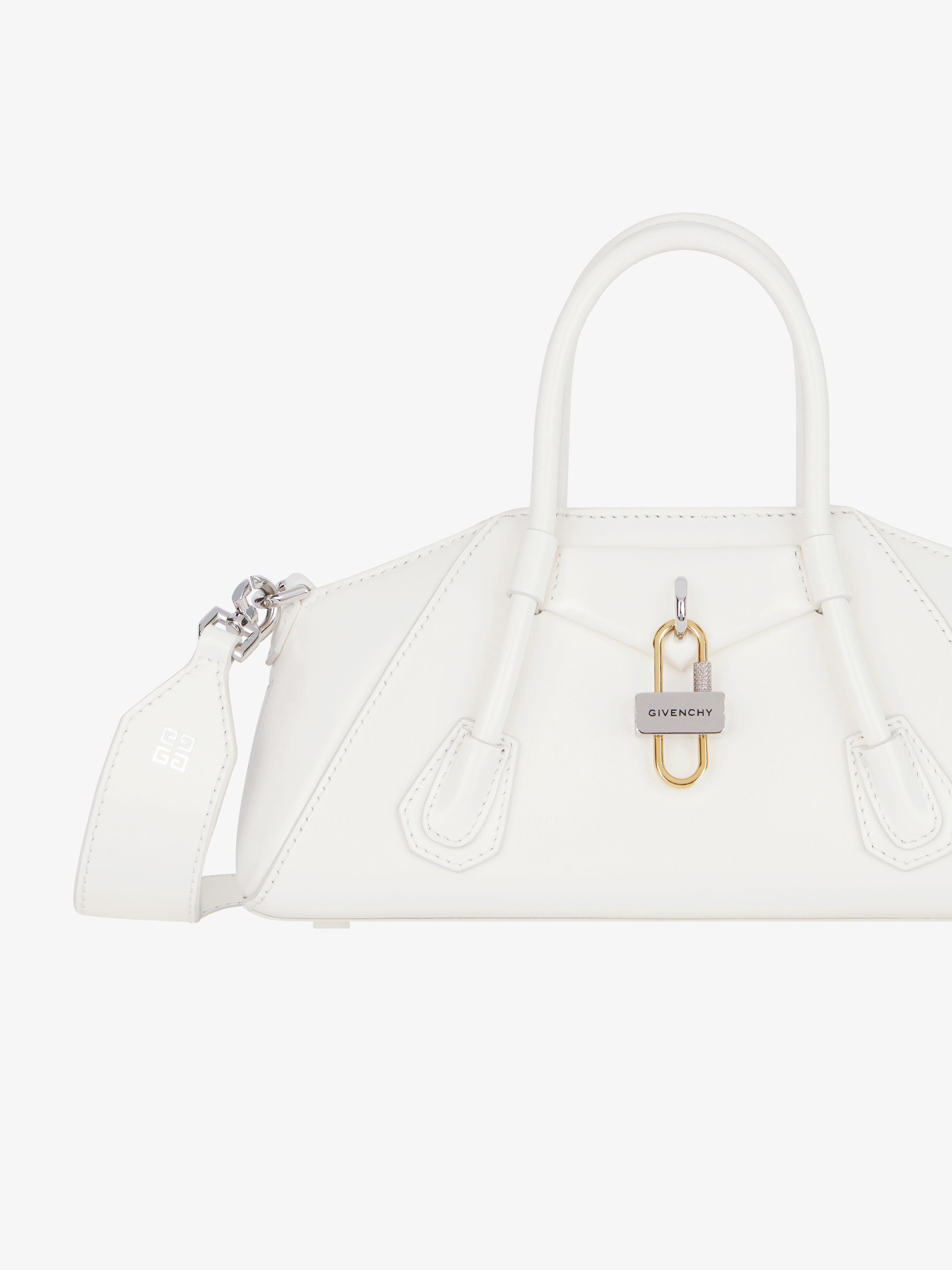 MINI ANTIGONA STRETCH BAG IN BOX LEATHER - 8