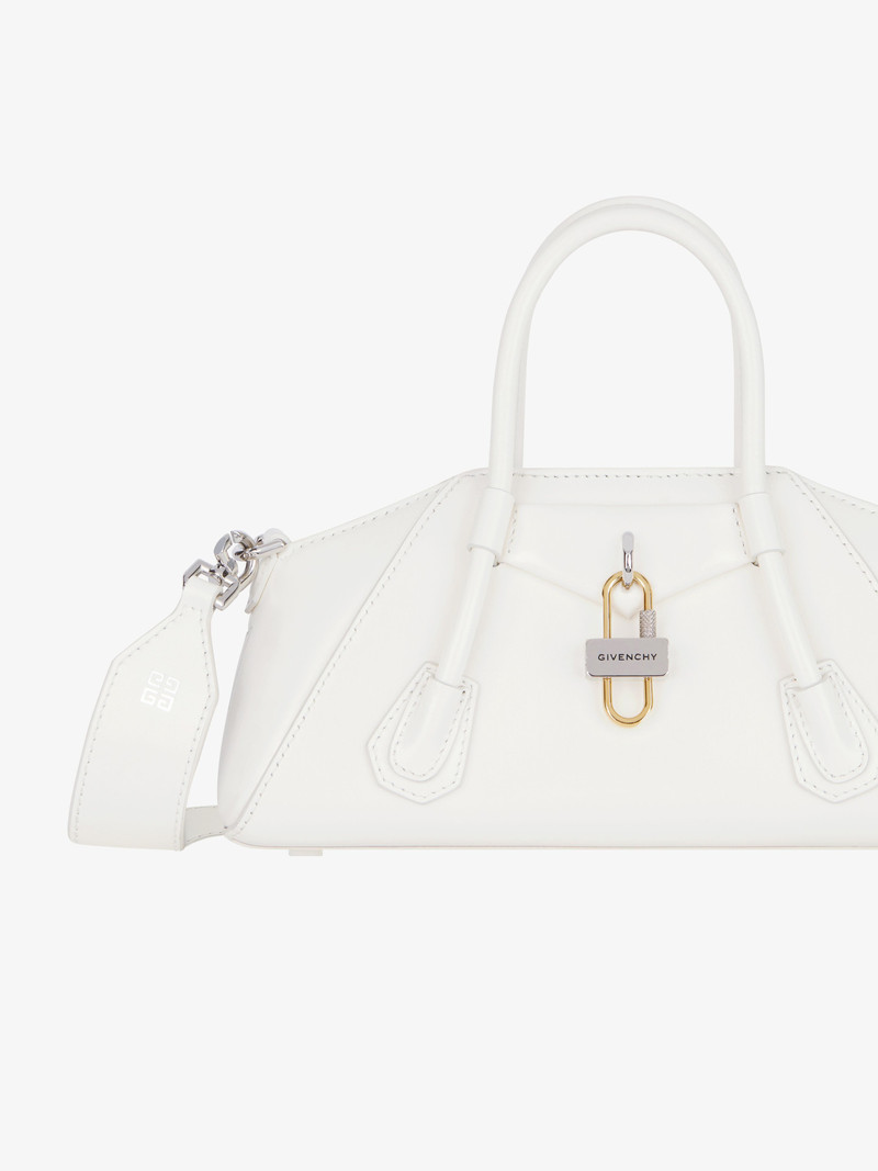 MINI ANTIGONA STRETCH BAG IN BOX LEATHER 8