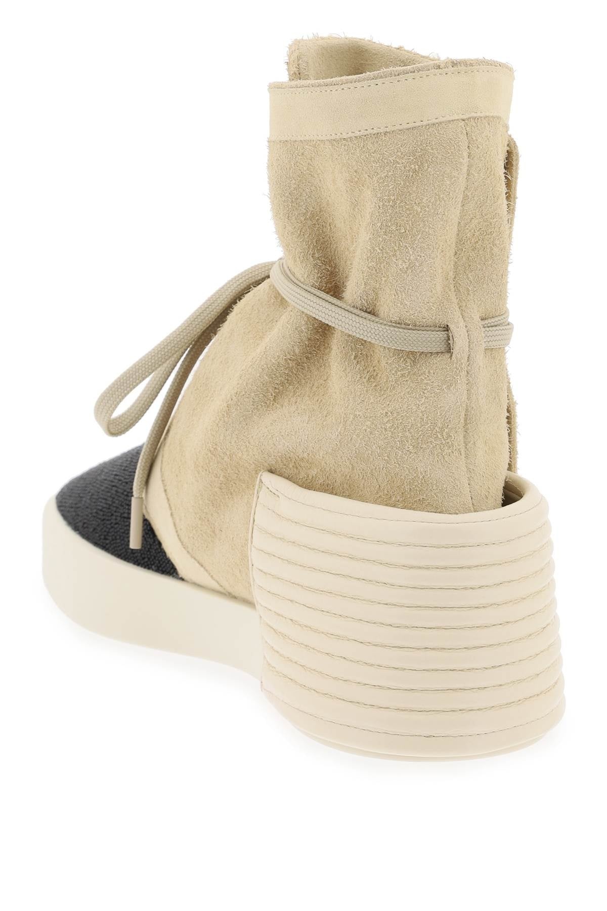 Fear Of God High-Top Suede And Beaded Leather Moc Men - 3