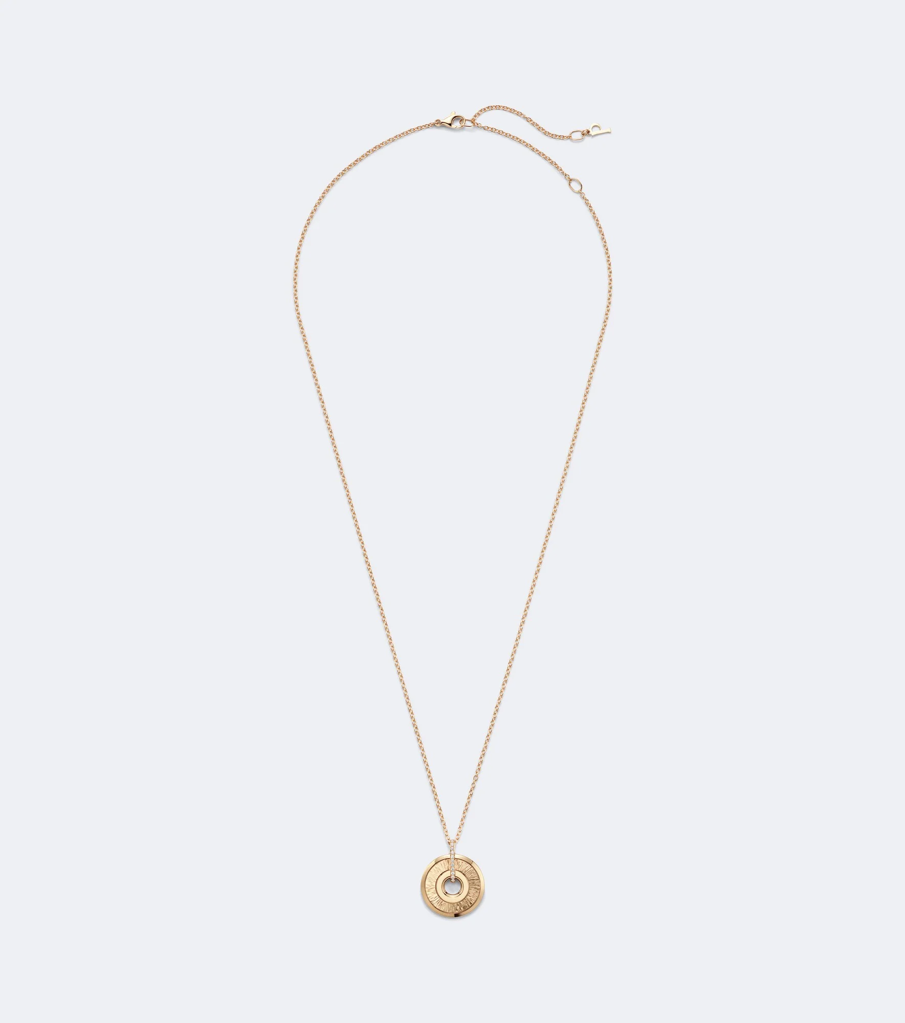 Possession Décor Palace 18kt rose gold pendant necklace with diamonds - 1