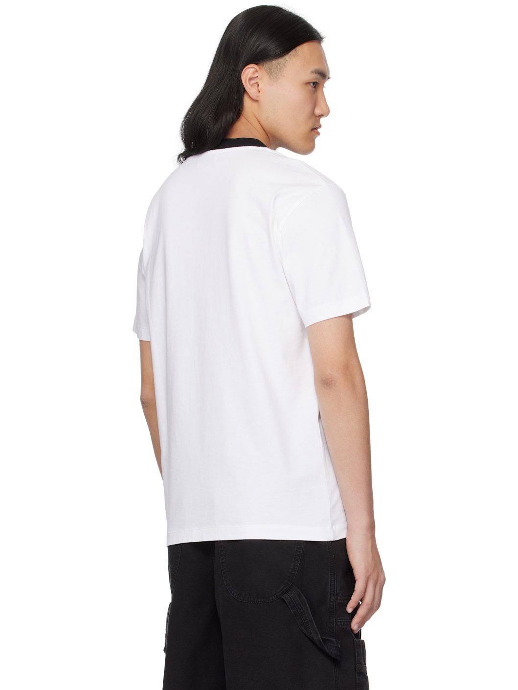White 'Off' Quote Slim T-shirt - 3