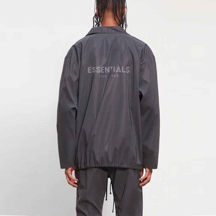 Fear of God Essentials SS21 Coach Jacket Black 0202250500031886 - 5