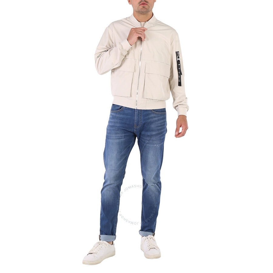 Calvin Klein - Calvin Klein Eggshell Water Repellent Proof Bomber Jacket - 6