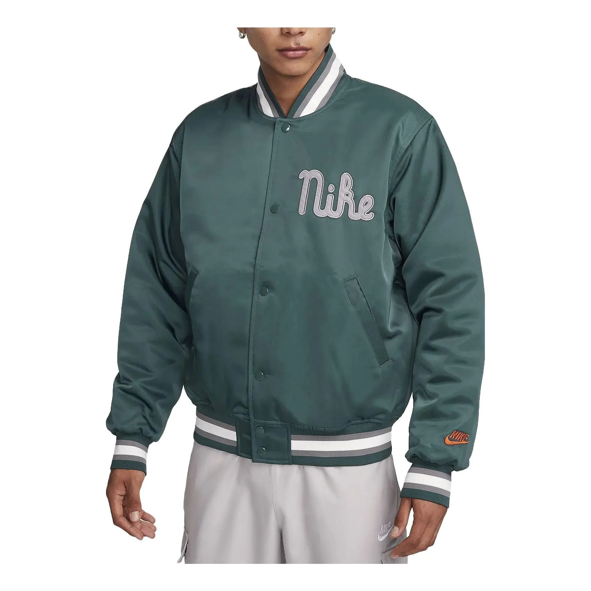 Nike Dugout 느슨한 공단 재킷 '녹색' FQ7970-328 - 1