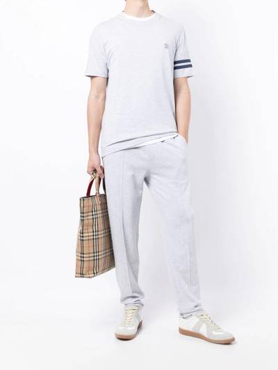 Brunello Cucinelli drawstring cotton track trousers outlook