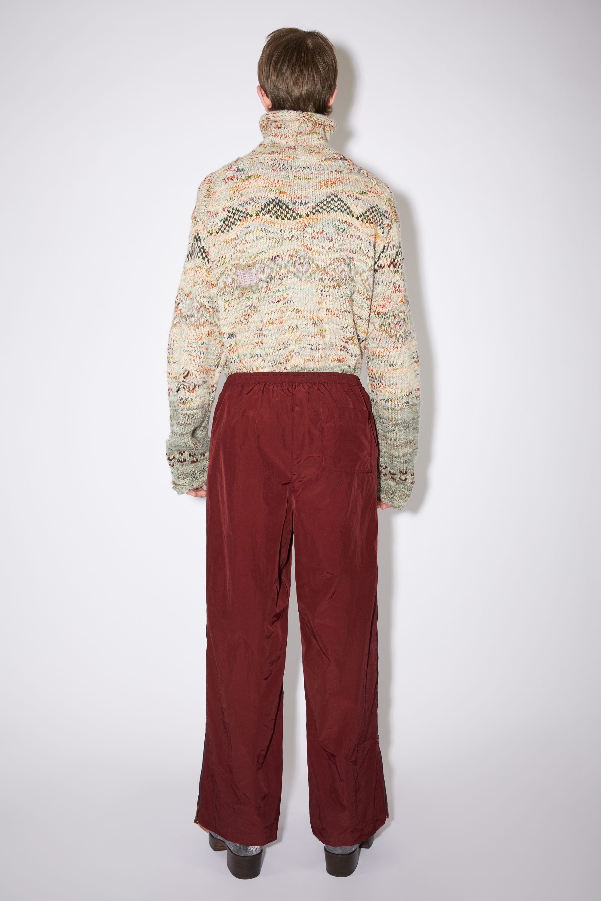 Casual trousers - Burgundy - 3