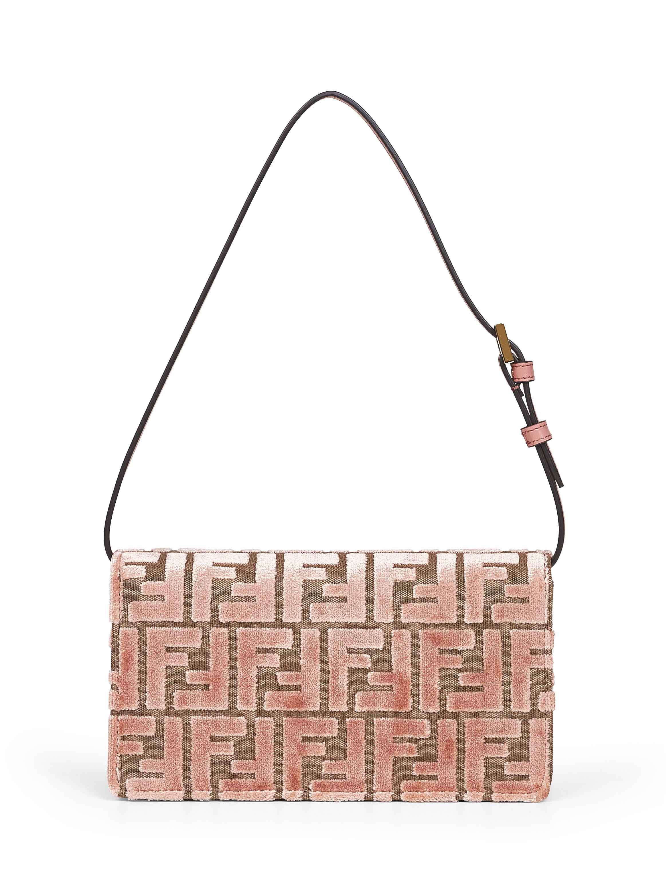 Fendi Women Pink Wallet On Chain Baguette Minibag - 3