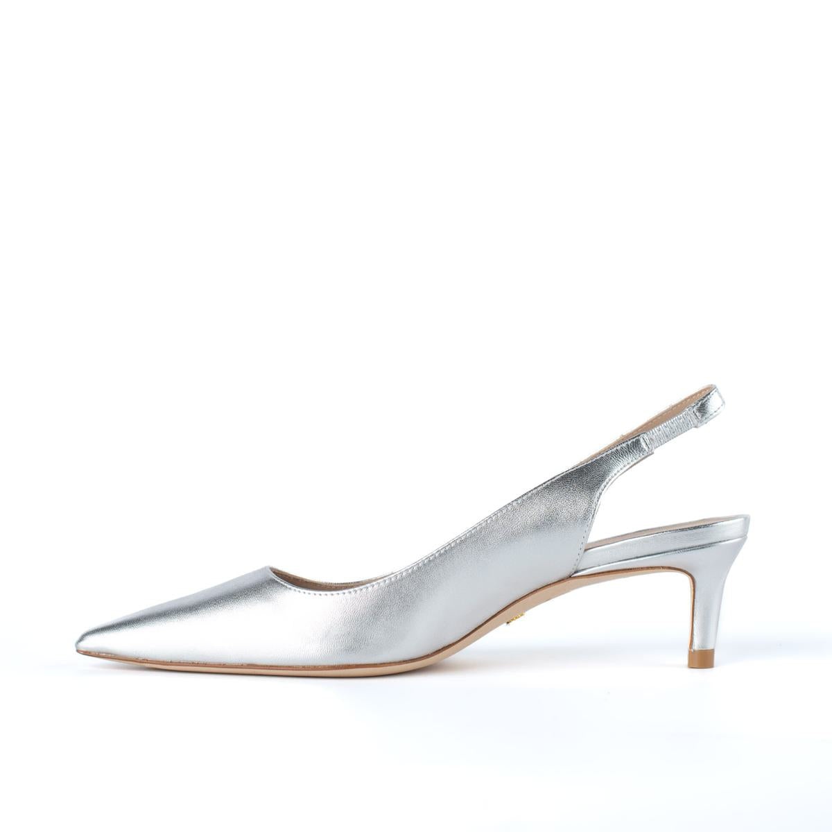 STUART WEITZMAN SILVER SLINGBACK - 3