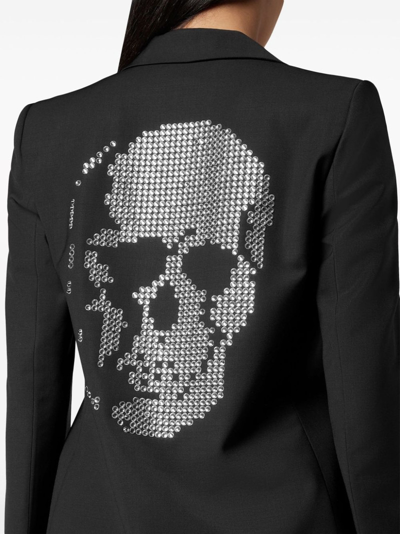 skull crystal-embellished blazer 4