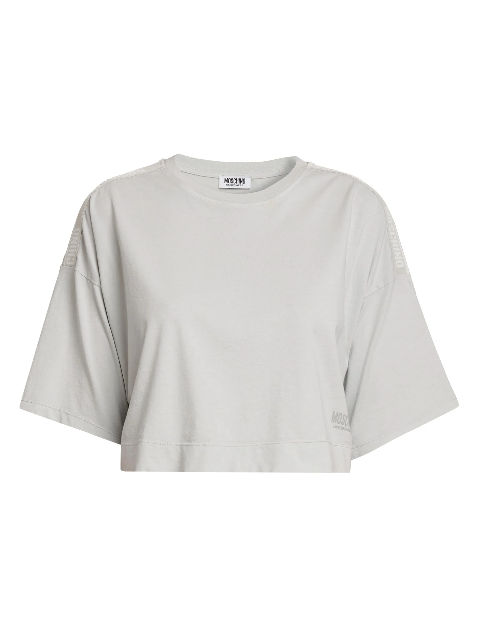 Women's Cotton Crop T-Shirt - Grey - 1