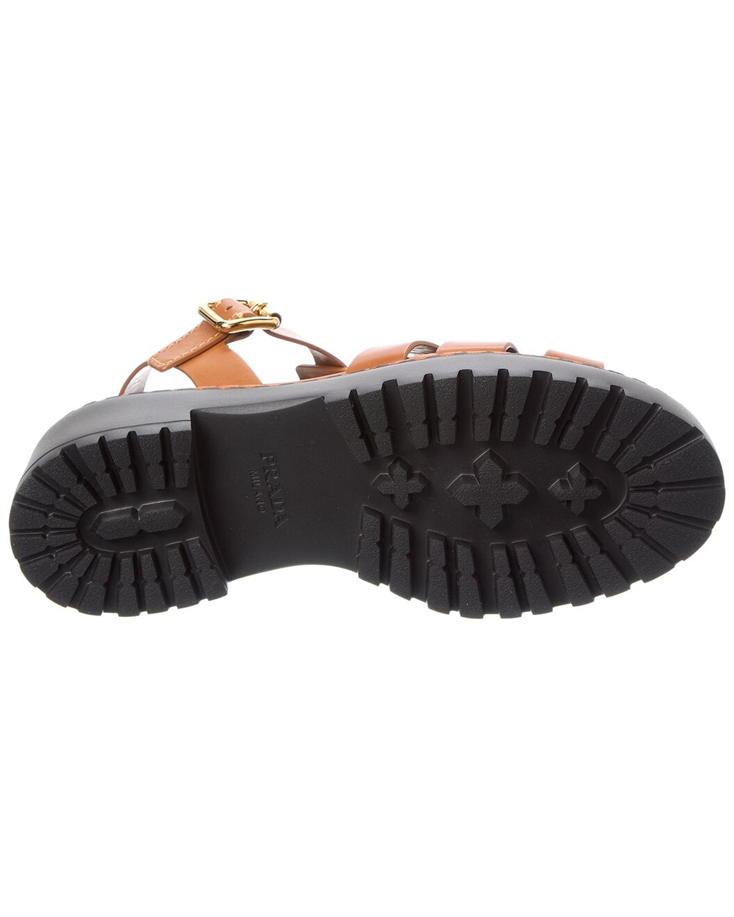 Prada Logo Leather Sandal - 4