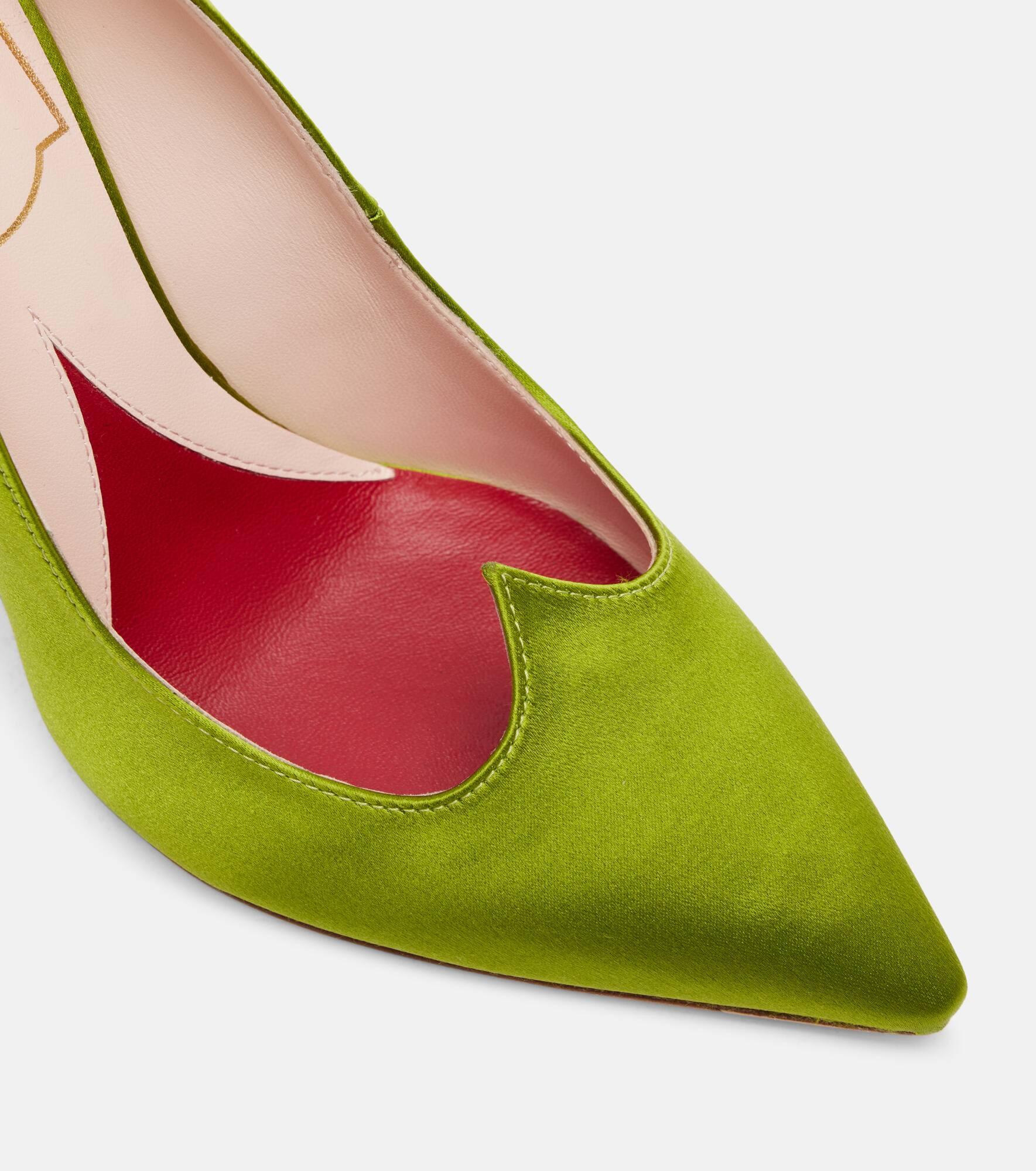 I Love Vivier 100 satin pumps - 5