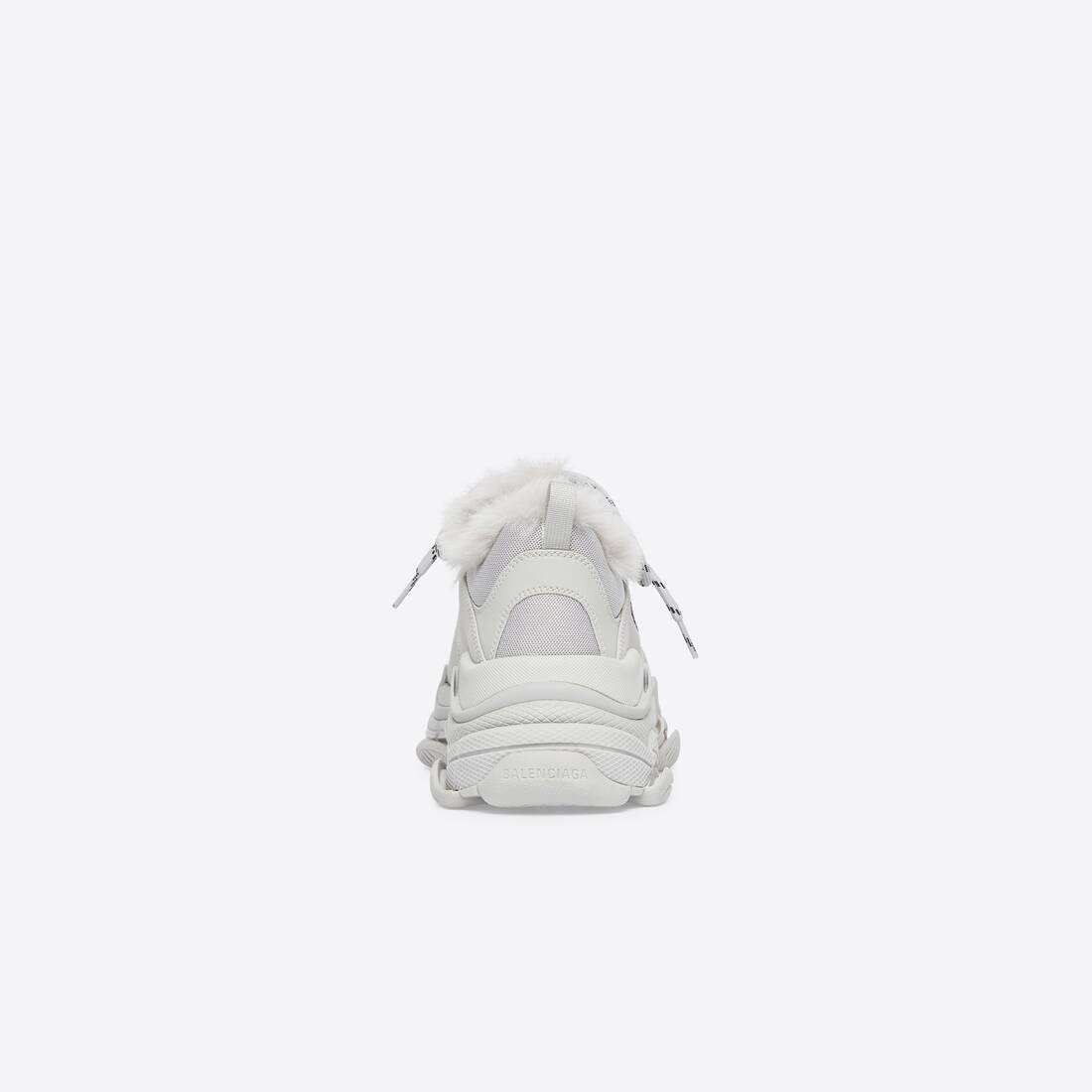 Men's Triple S Sneaker Fake Fur in Grey - 2