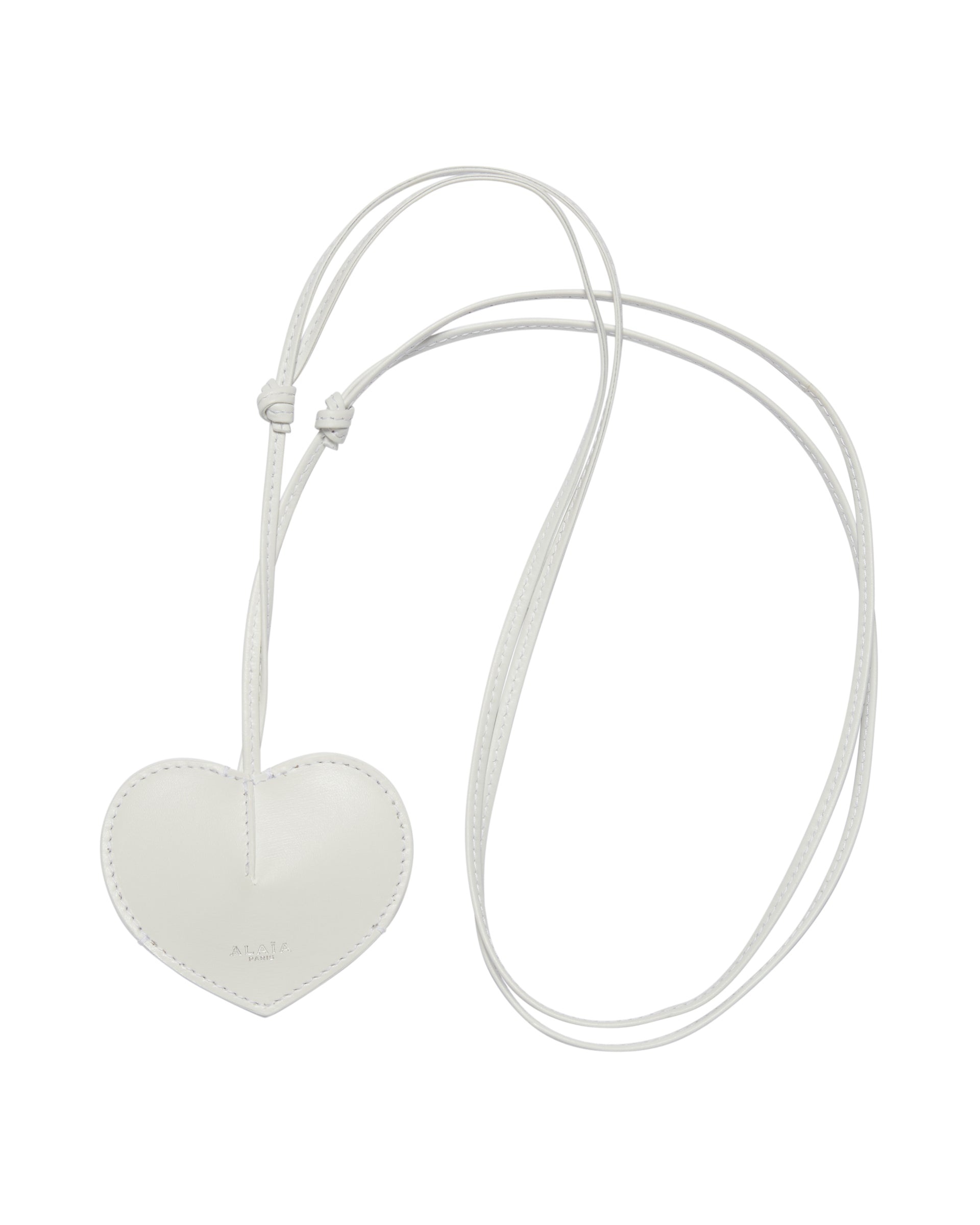 White Mini Coeur Keychain - 3