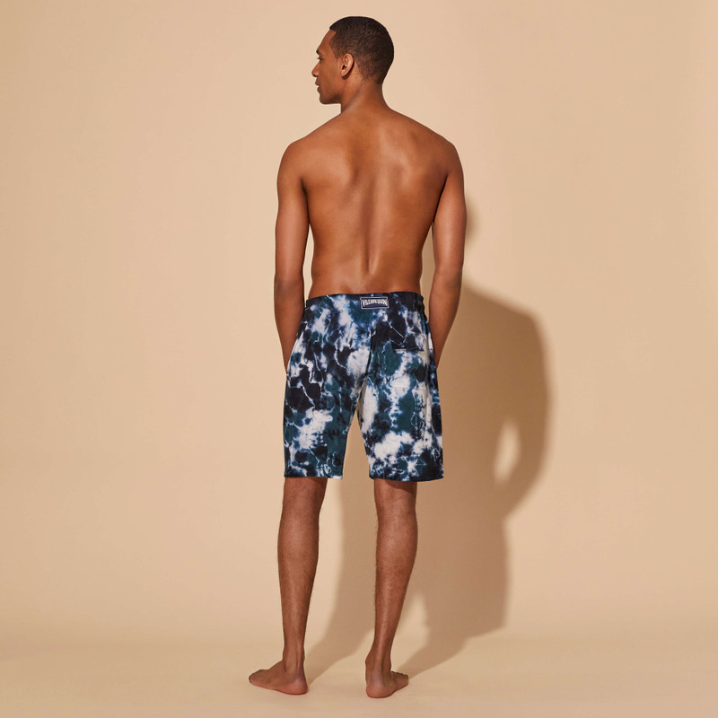 Men Terry Bermuda Shorts Rough Ocean Tie & Dye 4