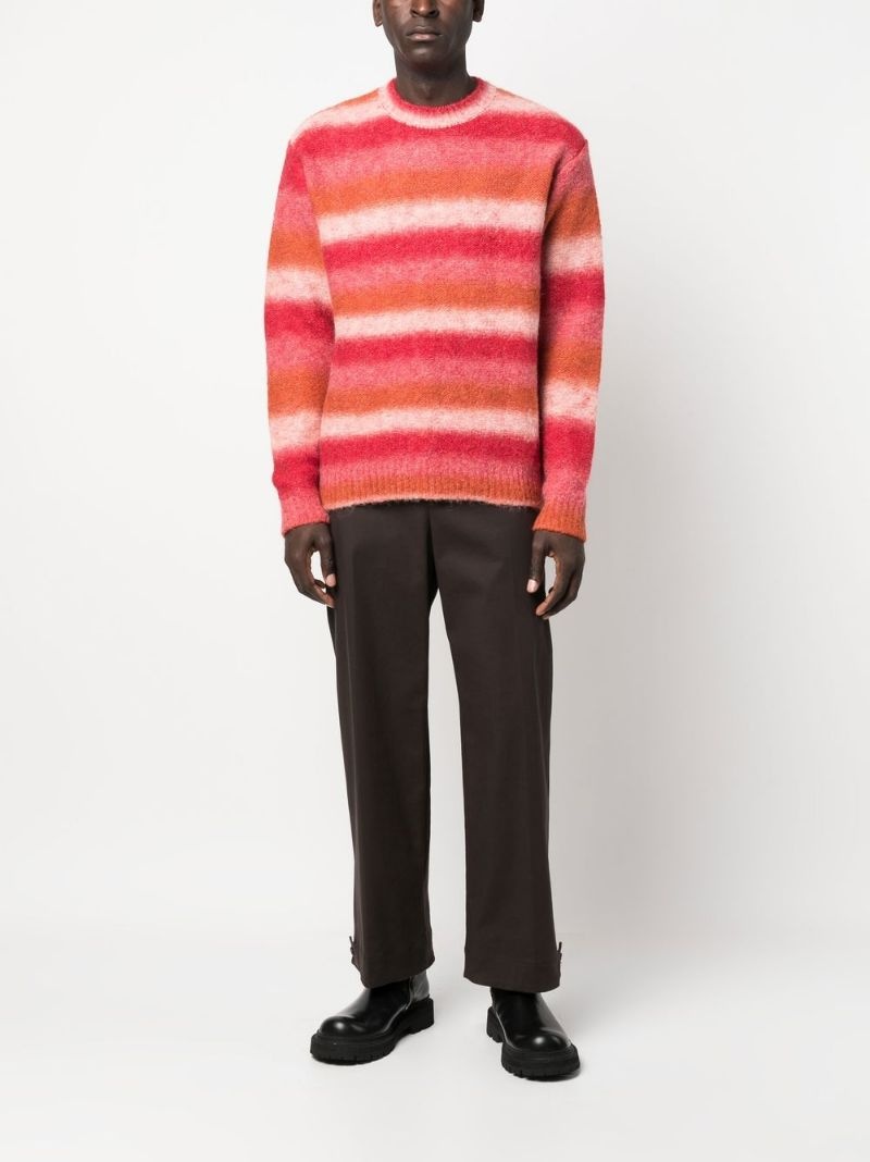 horizontal stripe knit jumper - 2