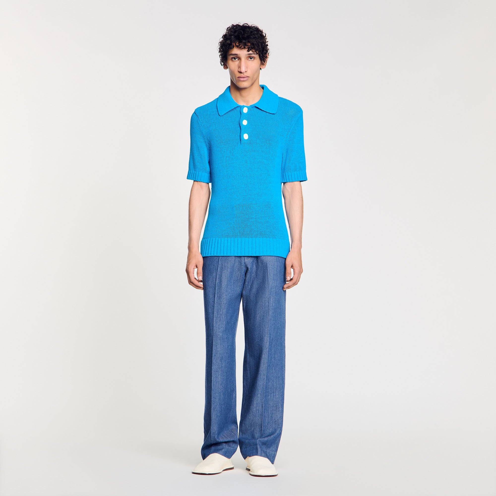 KNIT POLO SHIRT - 2