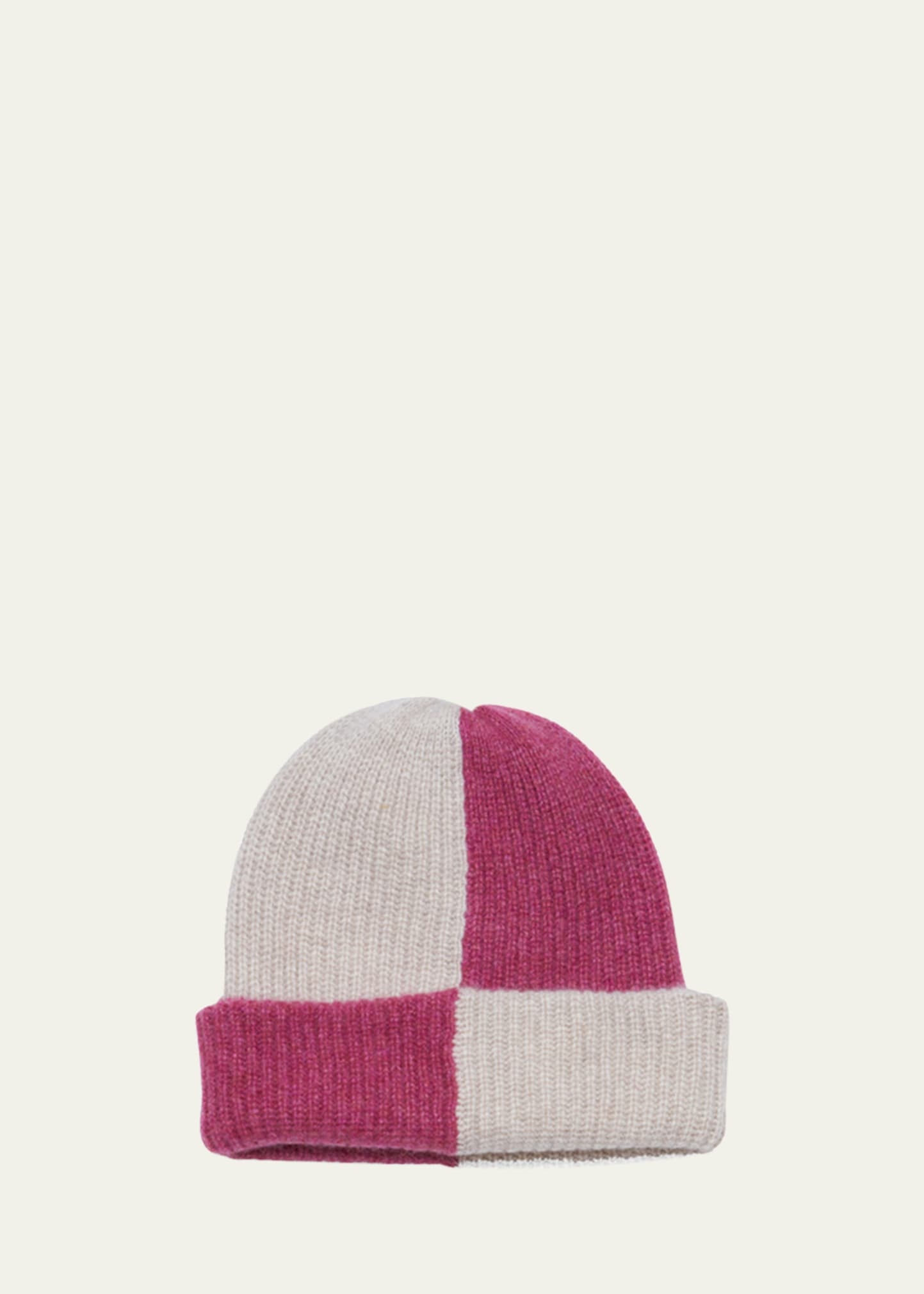 Watchman Checked Cashmere Beanie - 1
