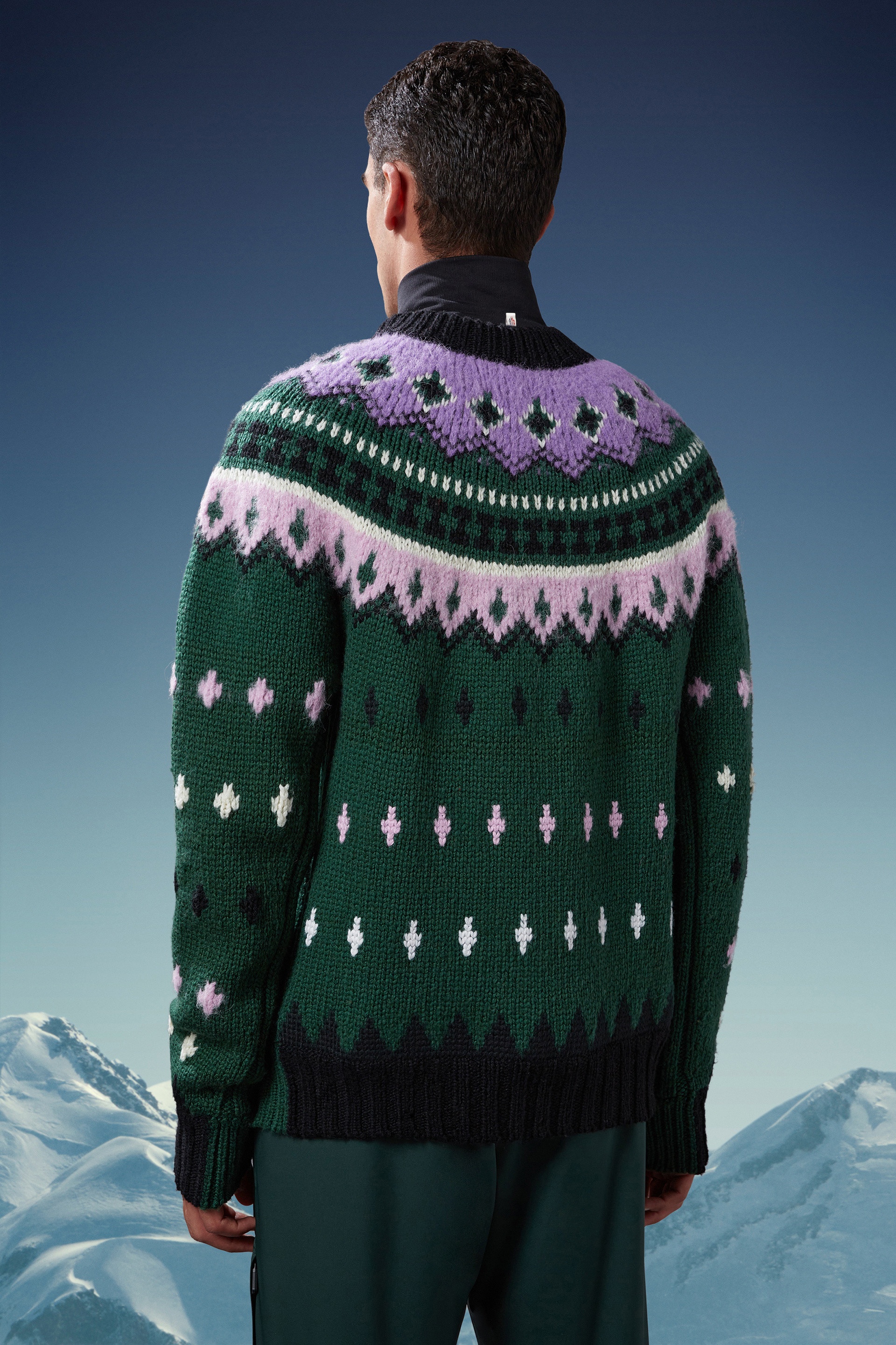 Alpaca & Wool Jacquard Sweater - 5