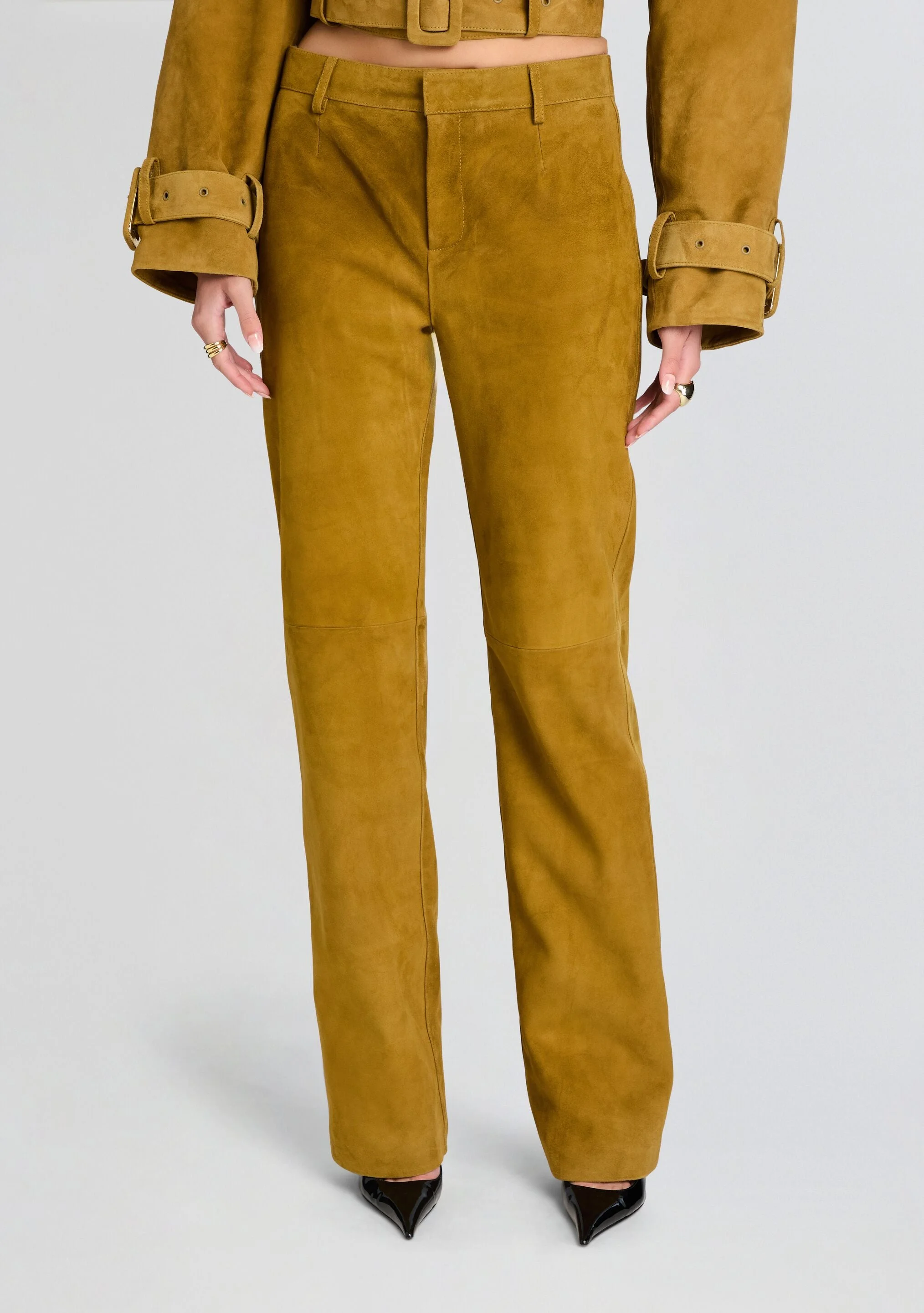 ADELINA SUEDE PANT - 1