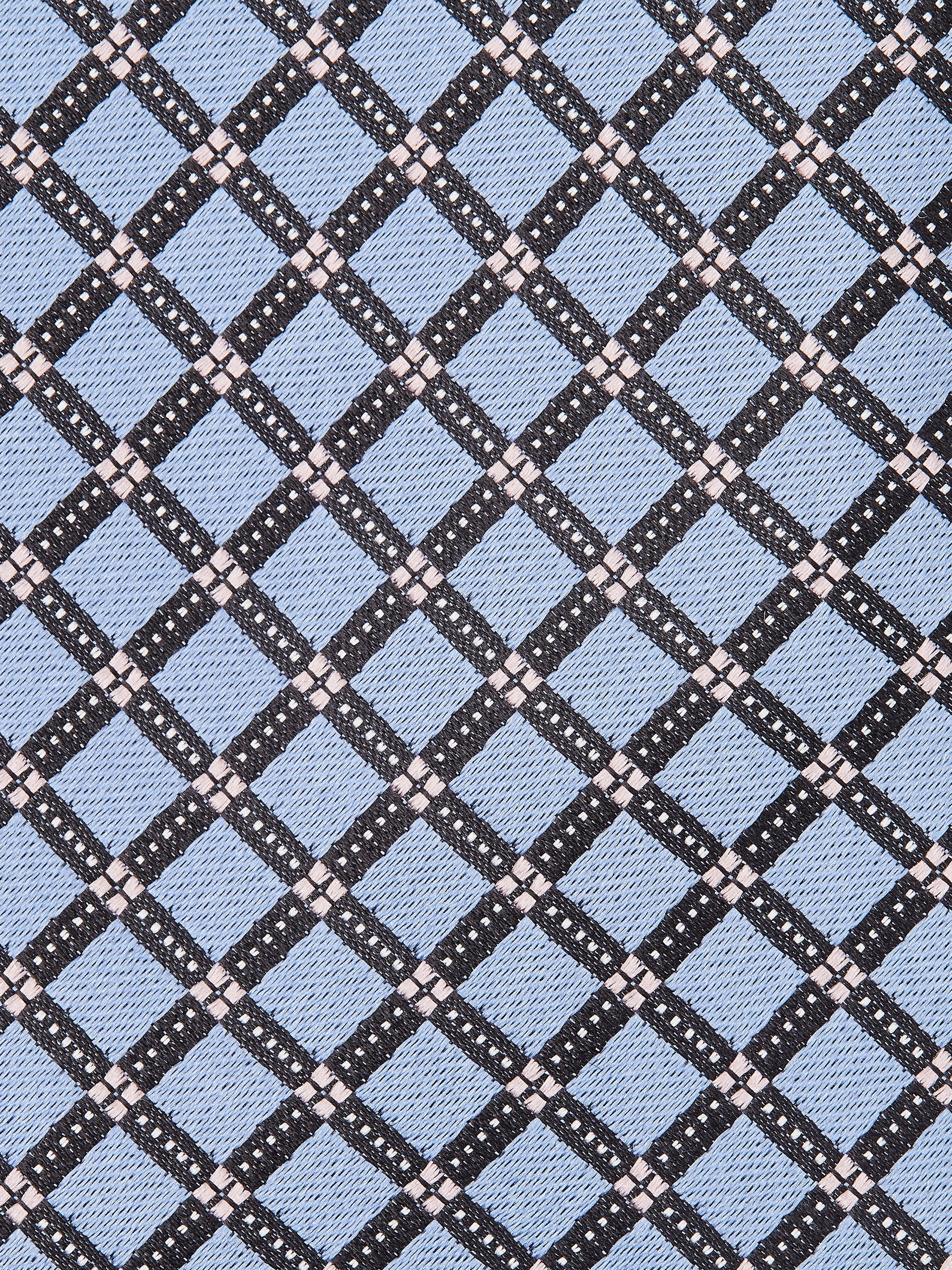 LIGHT BLUE CENTO FILI SILK TIE - 2