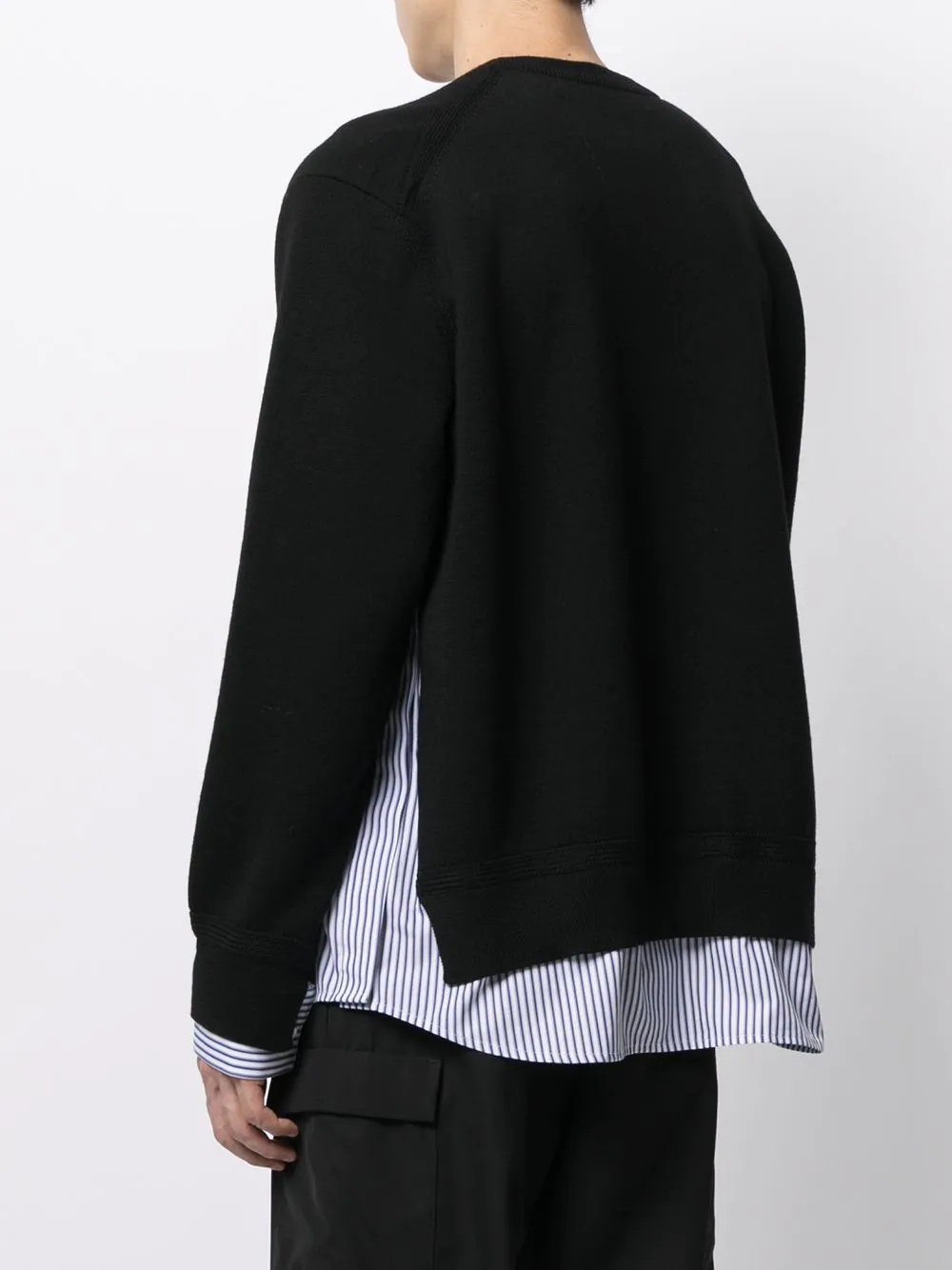 shirt-panel jumper - 4